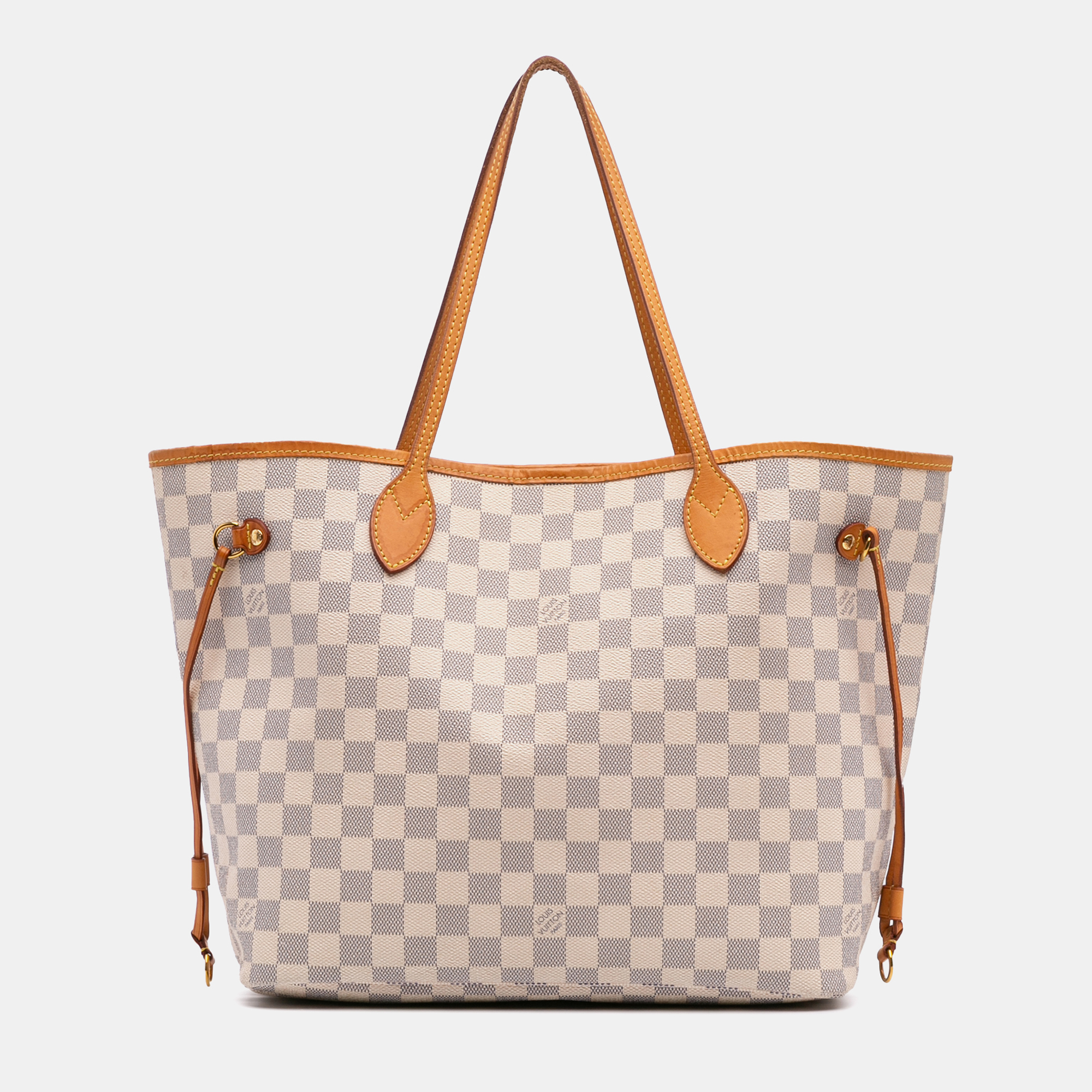 

Louis Vuitton White Damier Azur Neverfull MM