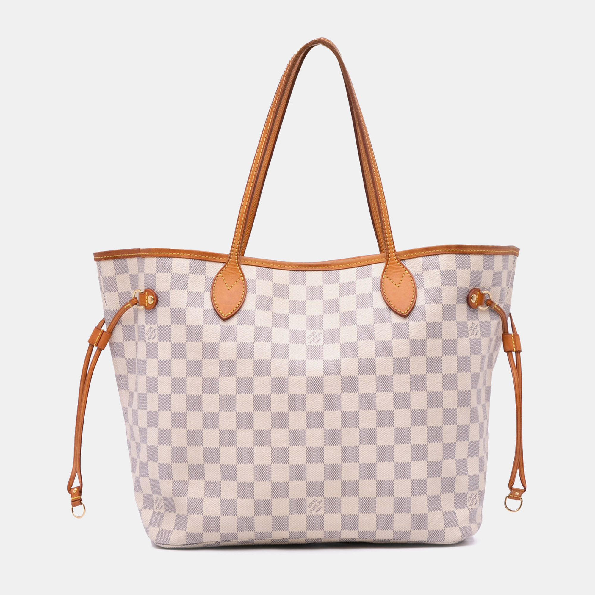 

Louis Vuitton White Damier Azur Neverfull MM
