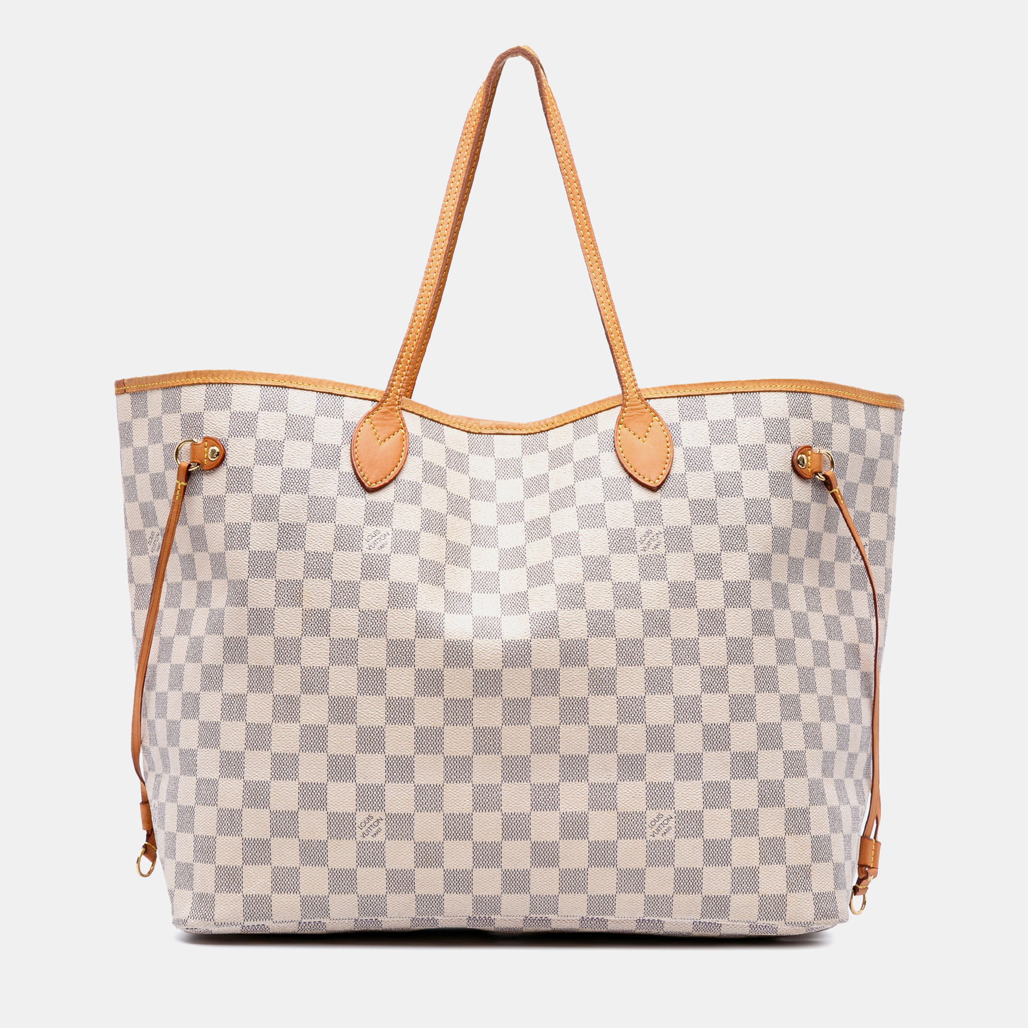 

Louis Vuitton White Damier Azur Neverfull GM