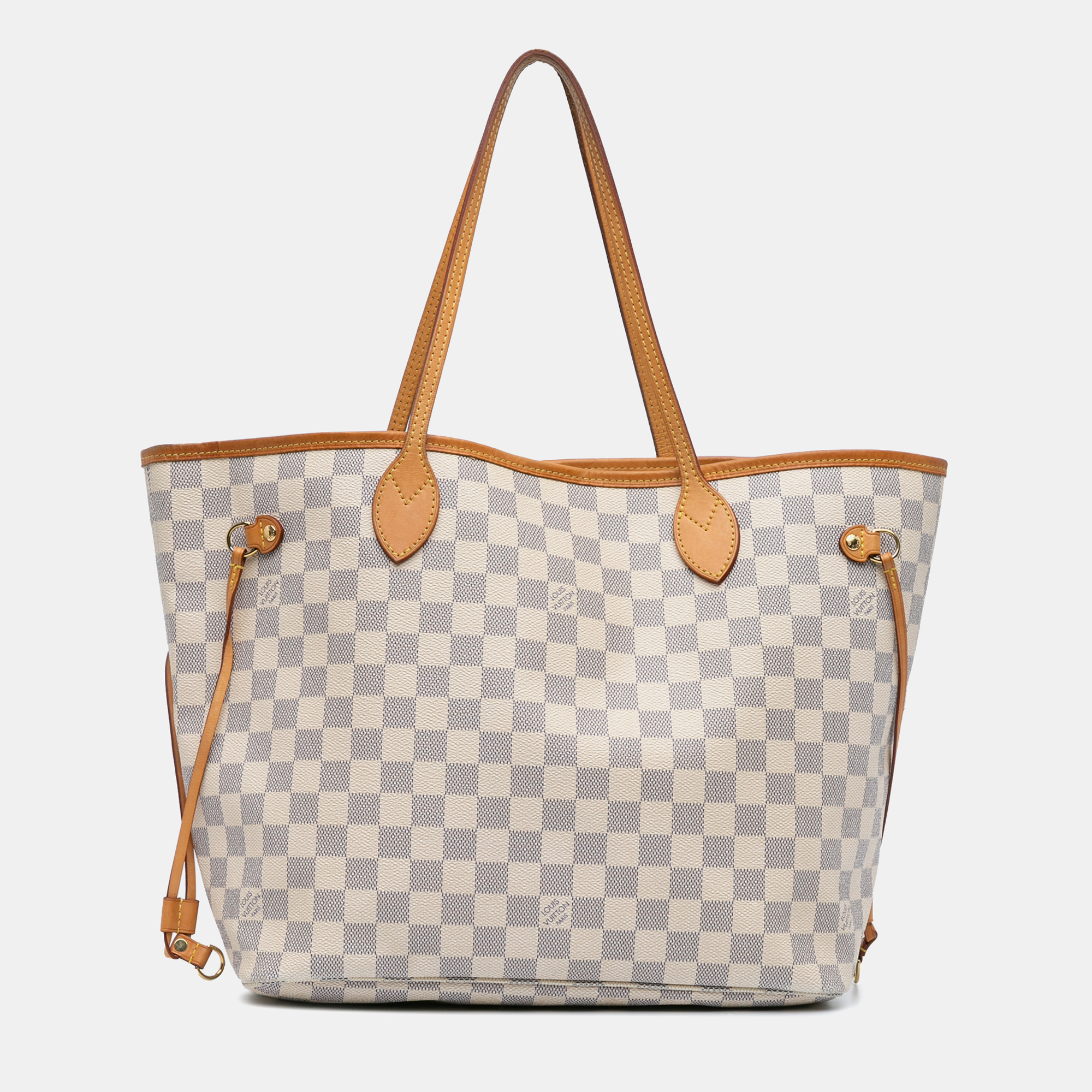 

Louis Vuitton White Damier Azur Neverfull MM