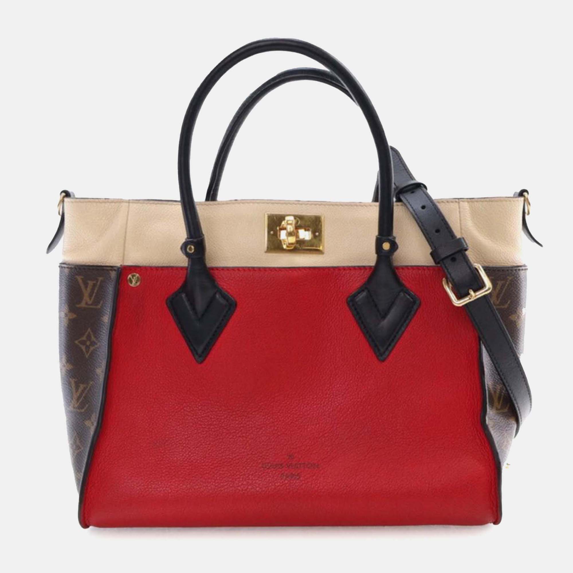 

Louis Vuitton Red Monogram On My Side MM