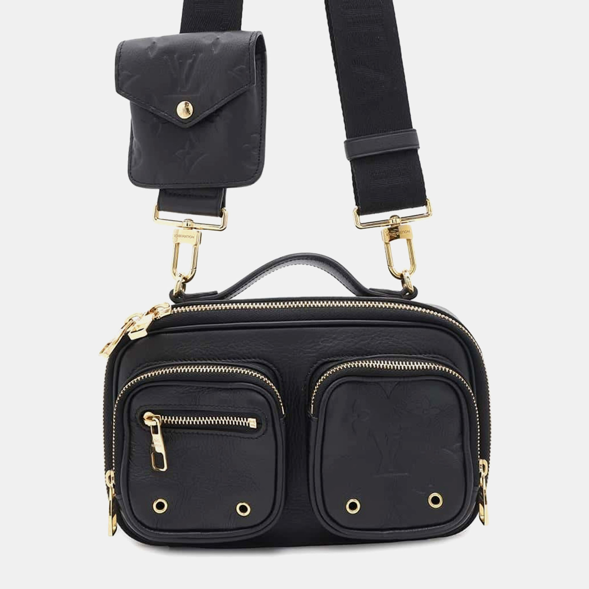 

Louis Vuitton Noir Calf Leather Utility Crossbody Bag, Black