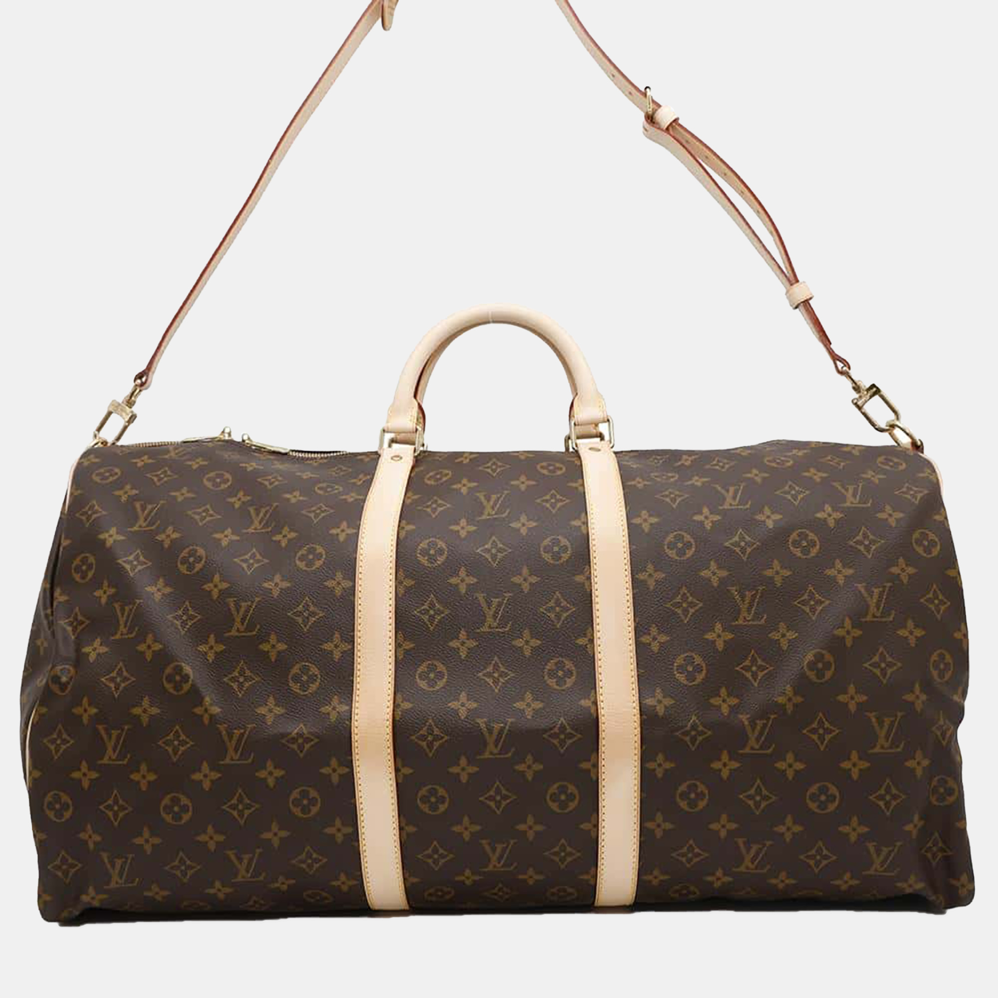 

Louis Vuitton Brown Monogram Keepall Bandouliere 60