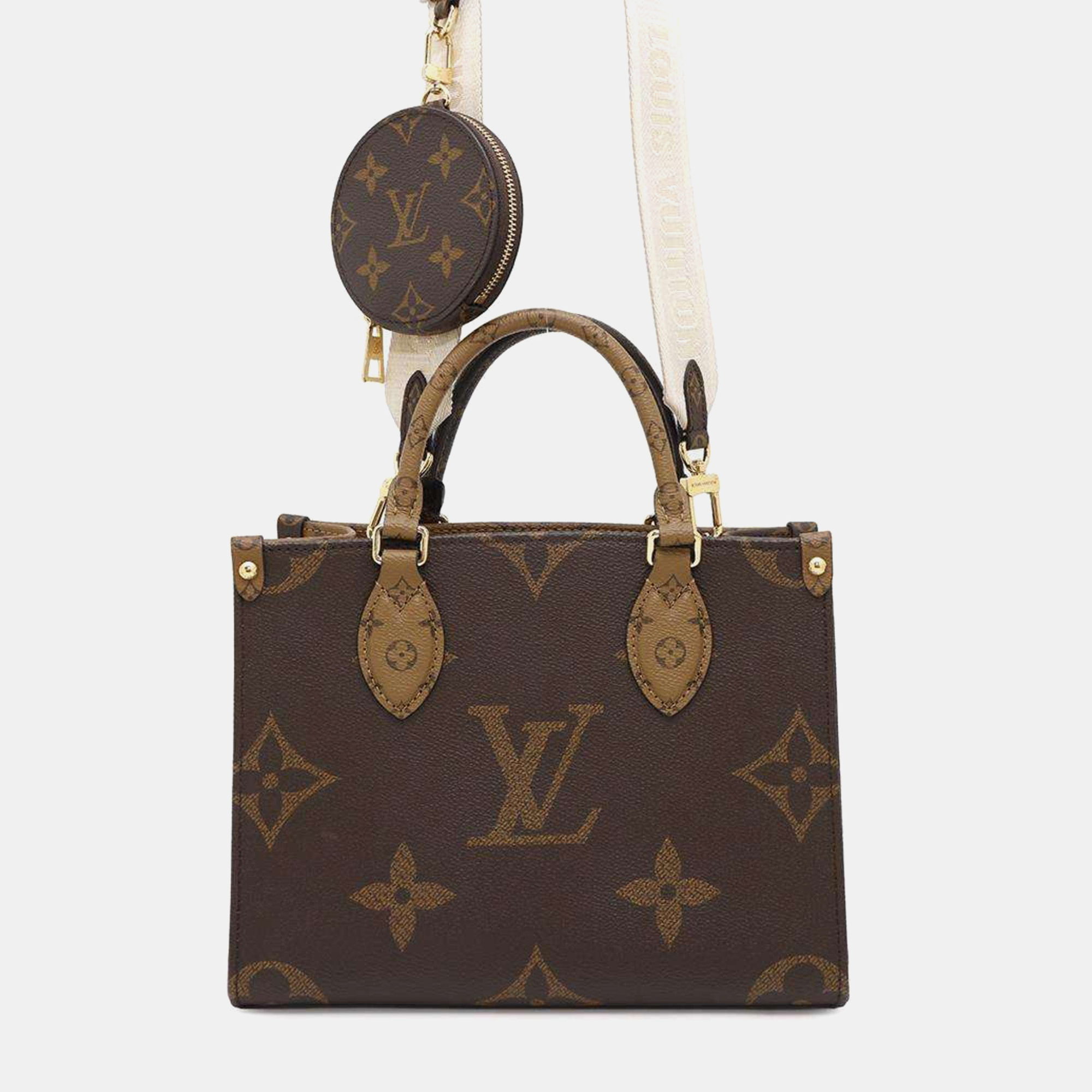 

Louis Vuitton Monogram Reverse Giant OnTheGo PM, Brown