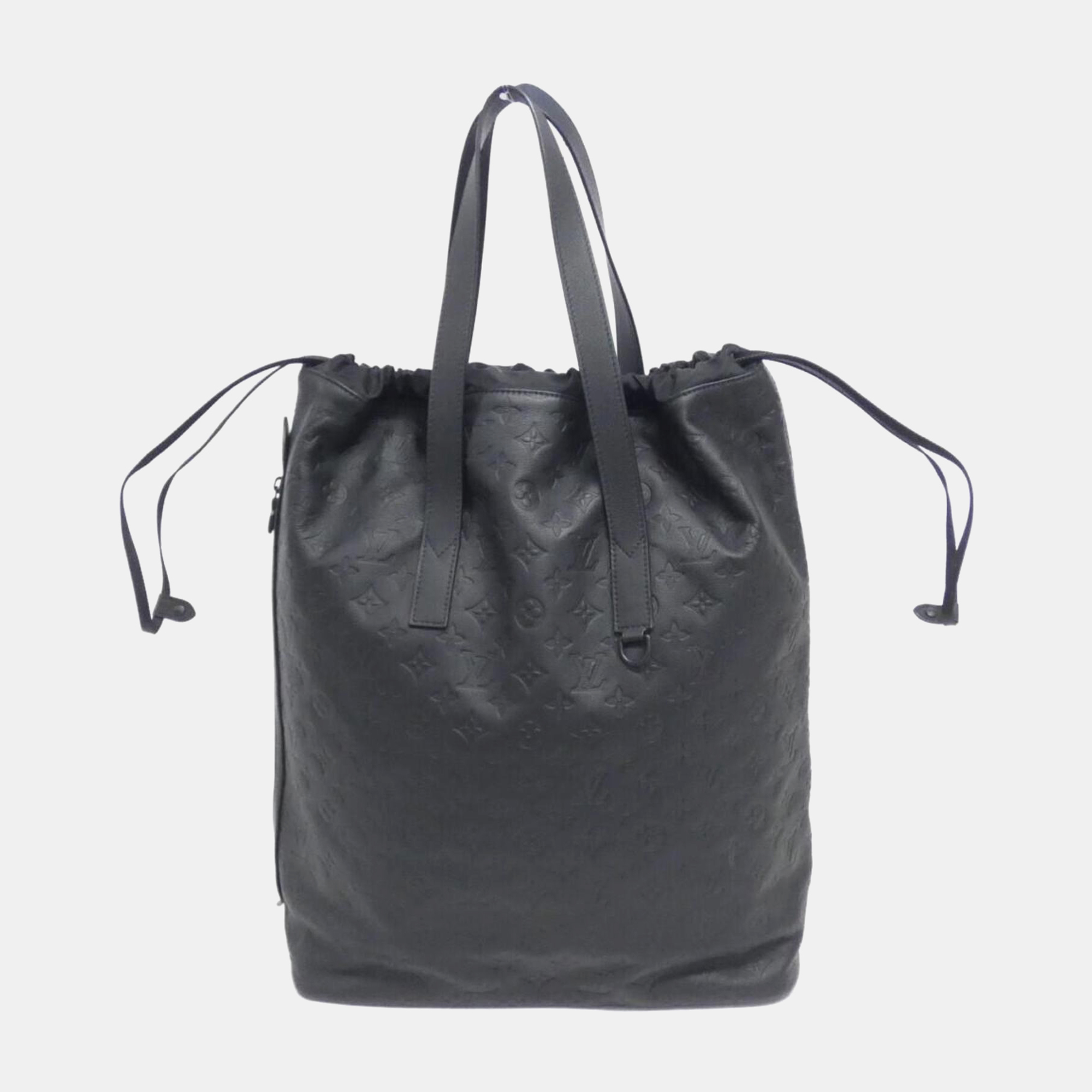 

Louis Vuitton Black Leather Monogram Shadow Helmet Bag