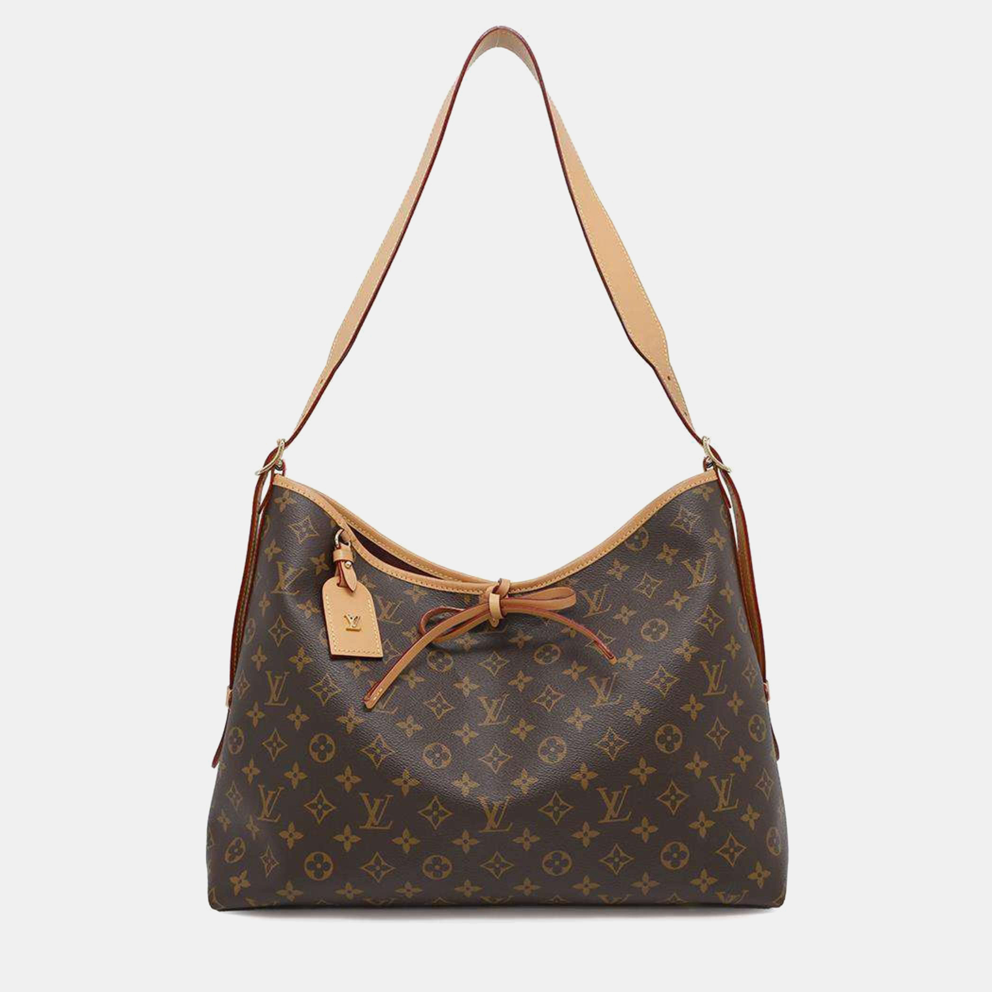 

Louis Vuitton Brown Monogram Carryall MM Shoulder Bag