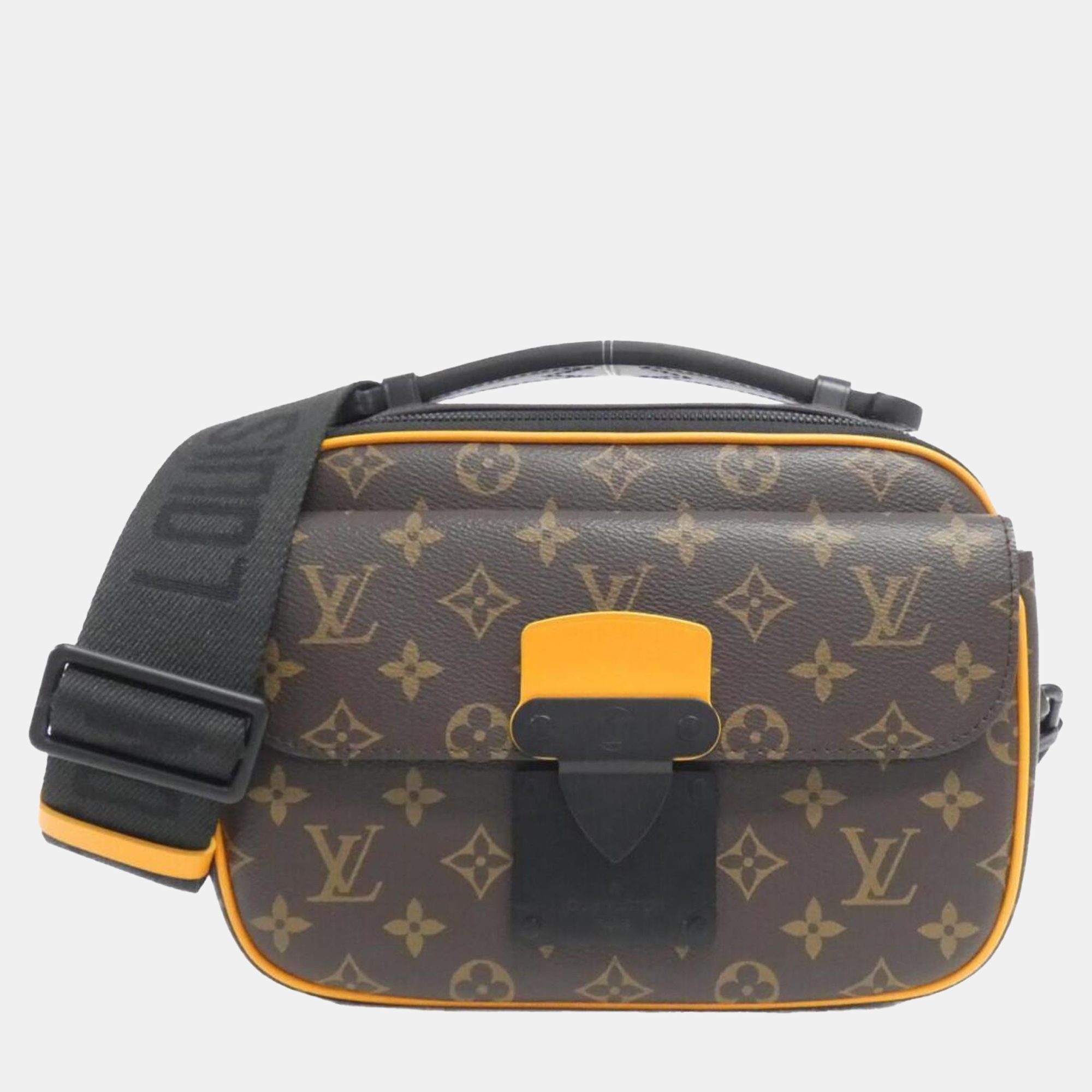 

Louis Vuitton Monogram  Lock Messenger Shoulder Bag, Brown