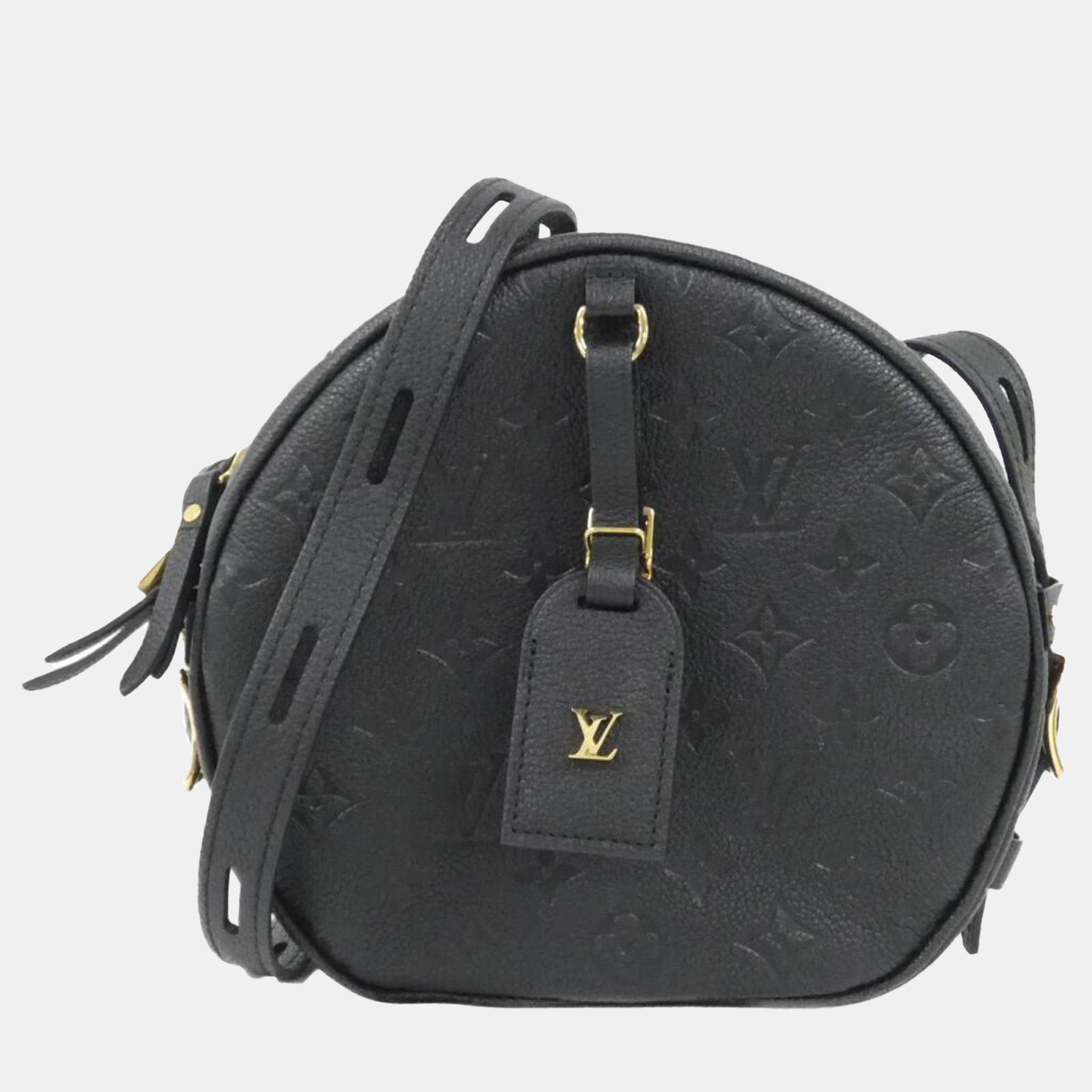 

Louis Vuitton Black Monogram Empreinte Boite Chapeau Souple MM Shoulder Bag