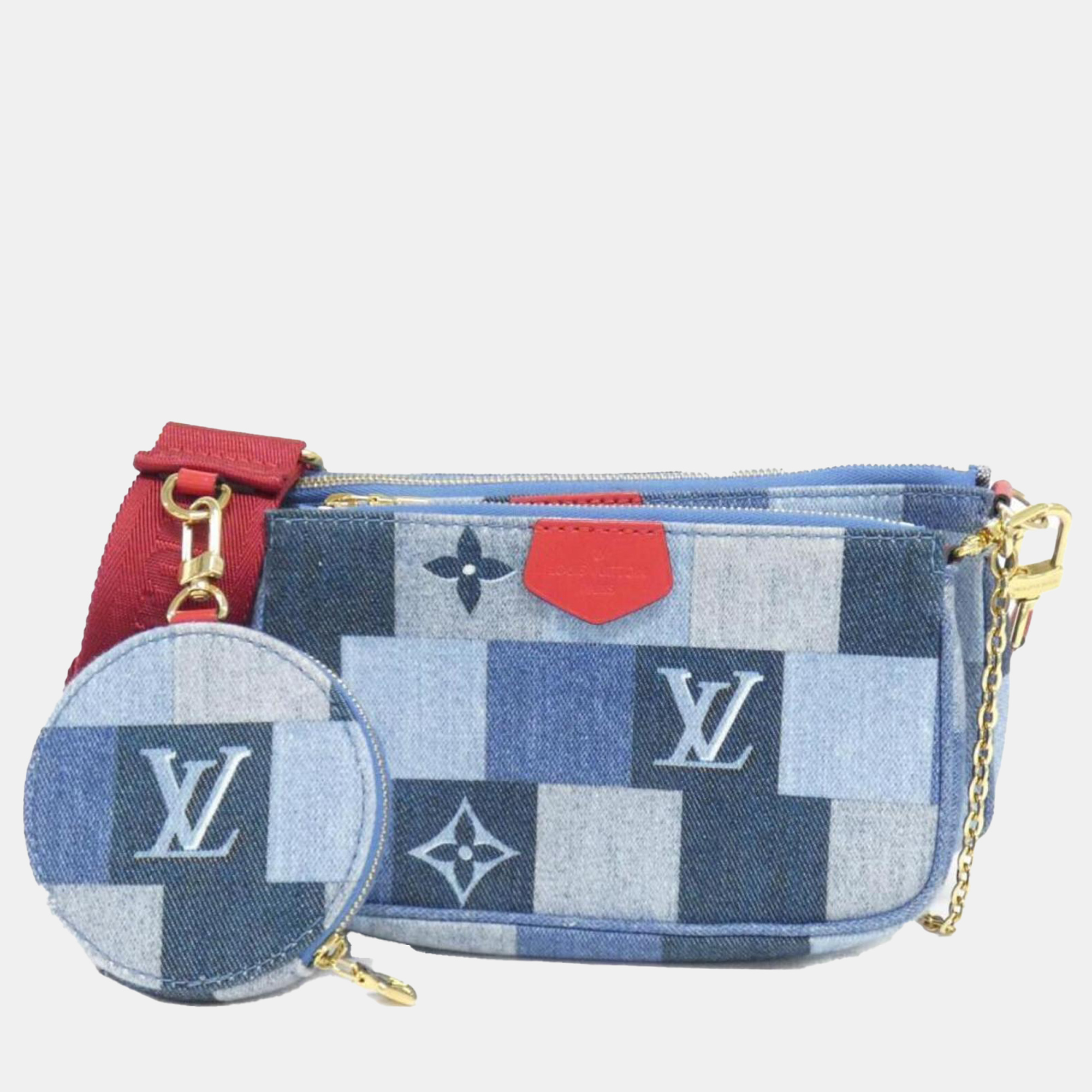 

Louis Vuitton Denim Monogram Multi Pochette Accessoires, Blue