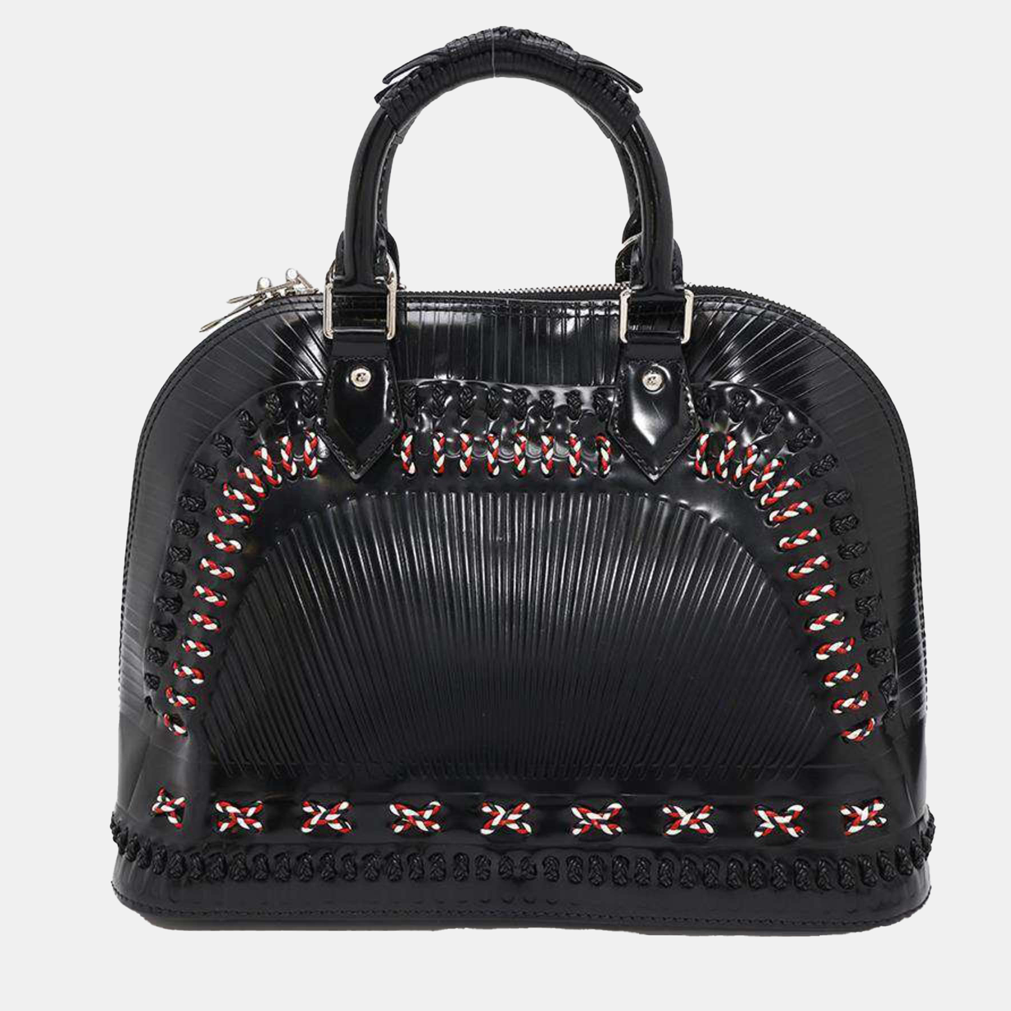 

Louis Vuitton Black Patent Leather Samurai Alma PM Handbag