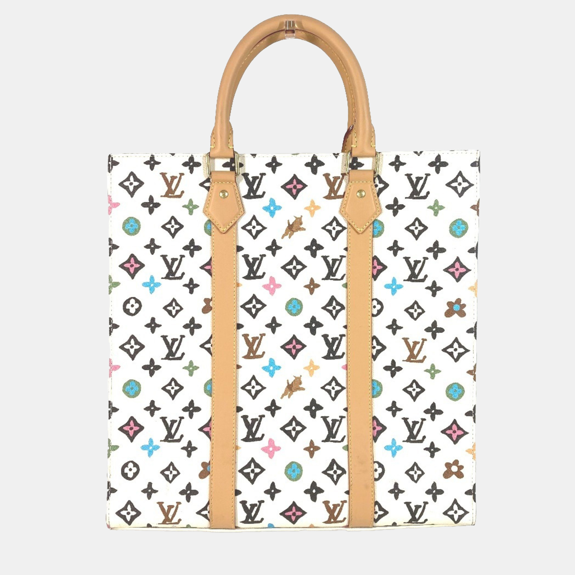 

Louis Vuitton Multicolor Monogram Canvas Craggy Sac Plat Tote Bag, Beige