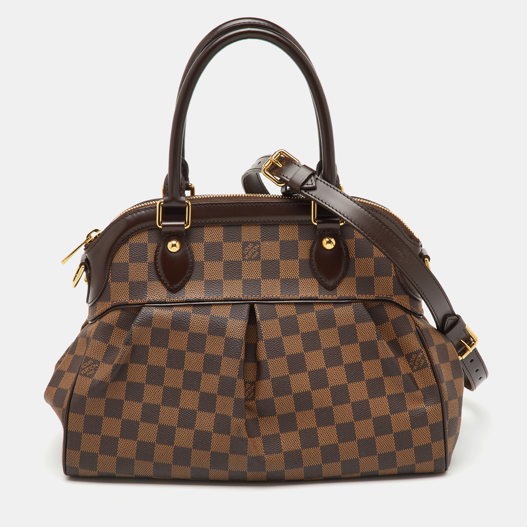 

Louis Vuitton Damier Ebene Canvas Trevi PM Bag, Brown