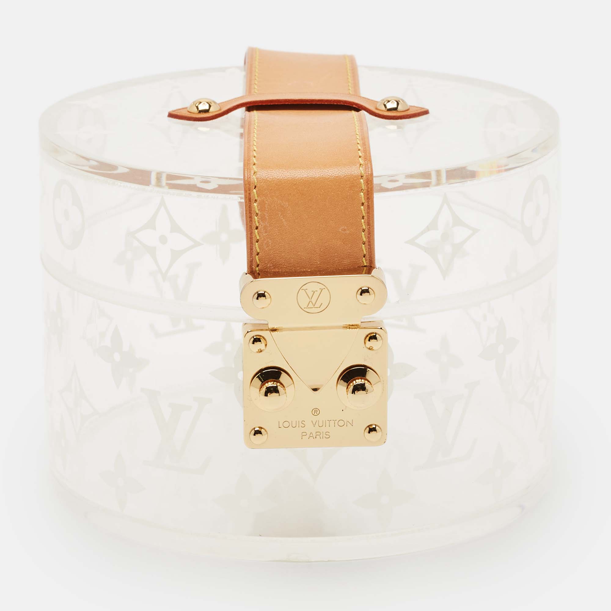 

Louis Vuitton Clear Monogram Plexiglass Box Scott, Transparent