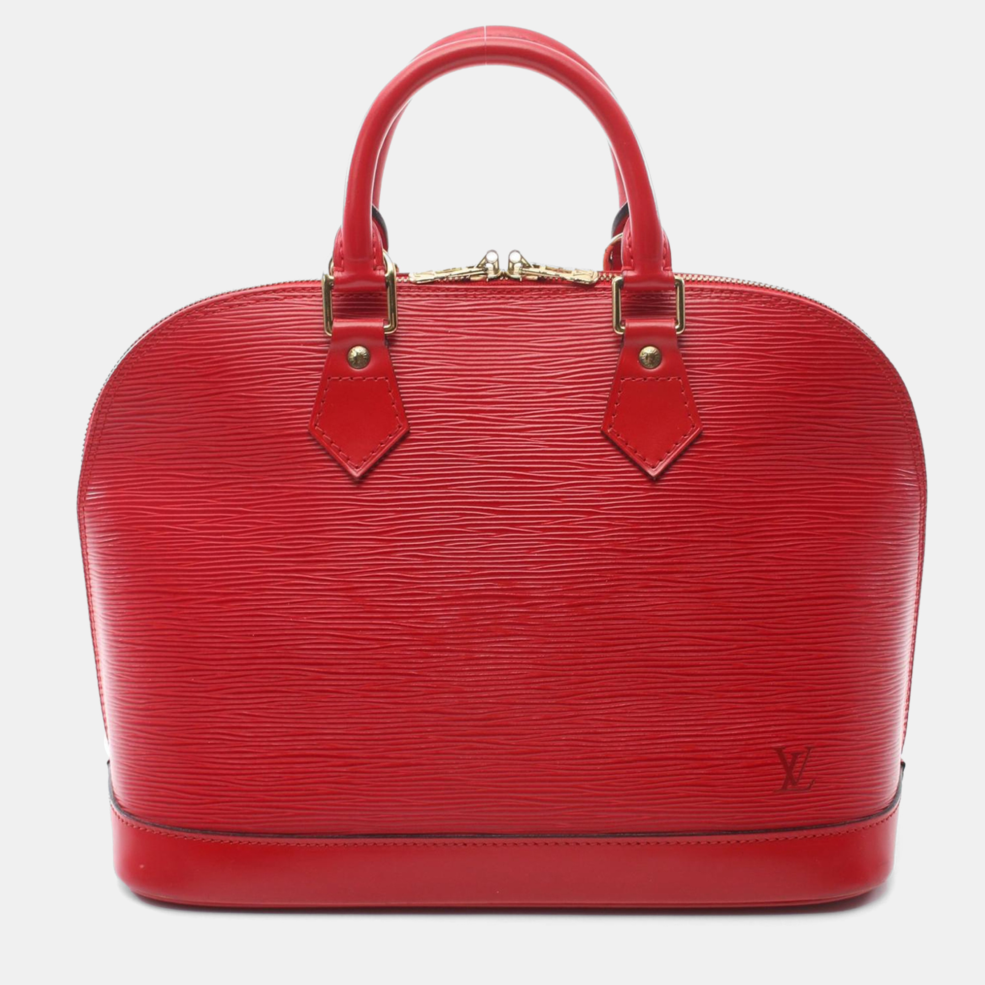 

Louis Vuitton Alma Hand Bag Epi Leather Castilian Red