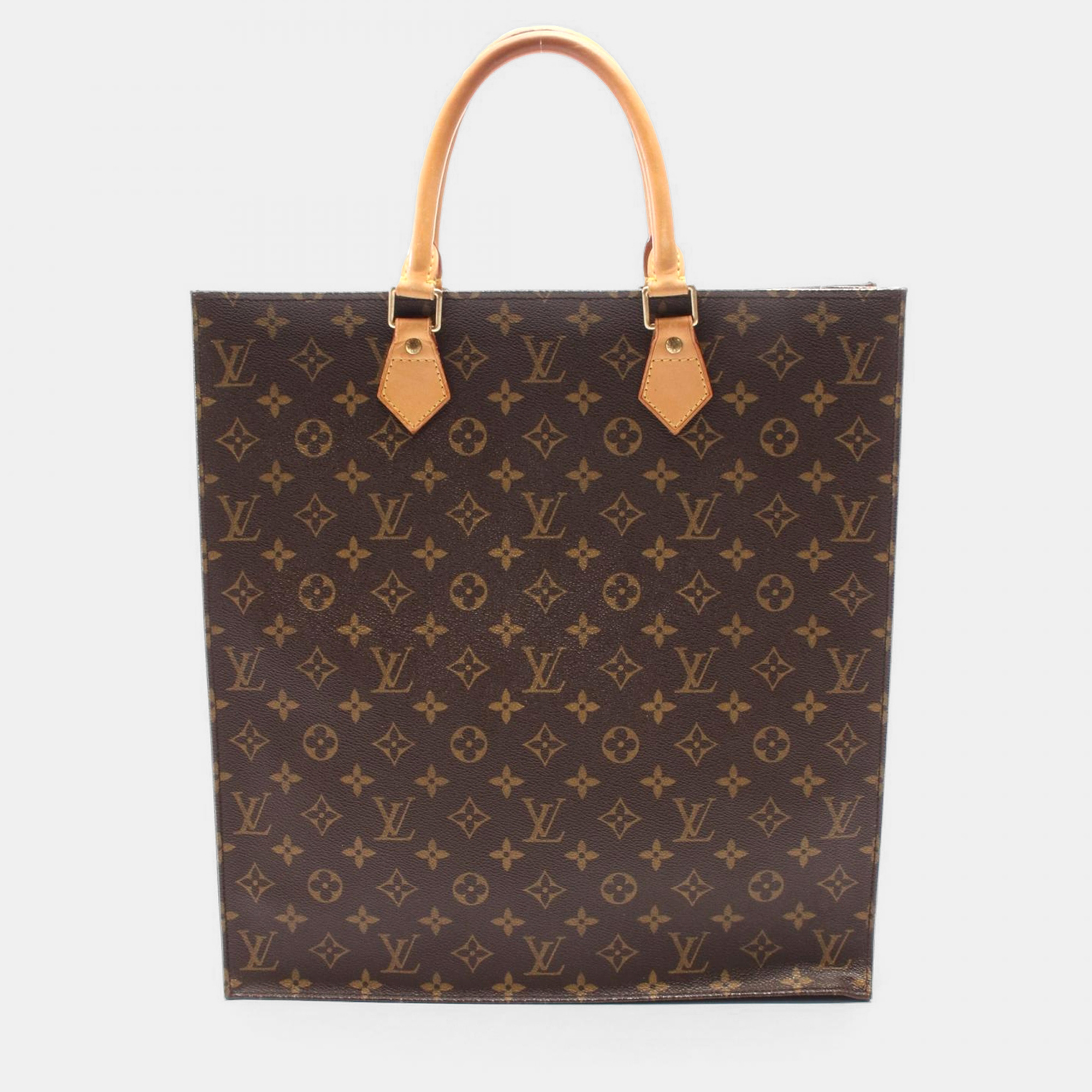 

Louis Vuitton Brown Monogram Canvas Sac Plat Tote Bag