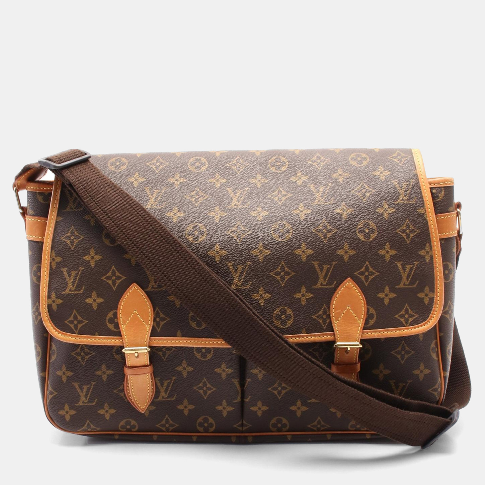 

Louis Vuitton Brown Monogram Canvas Gibeciere GM Crossbody Bag