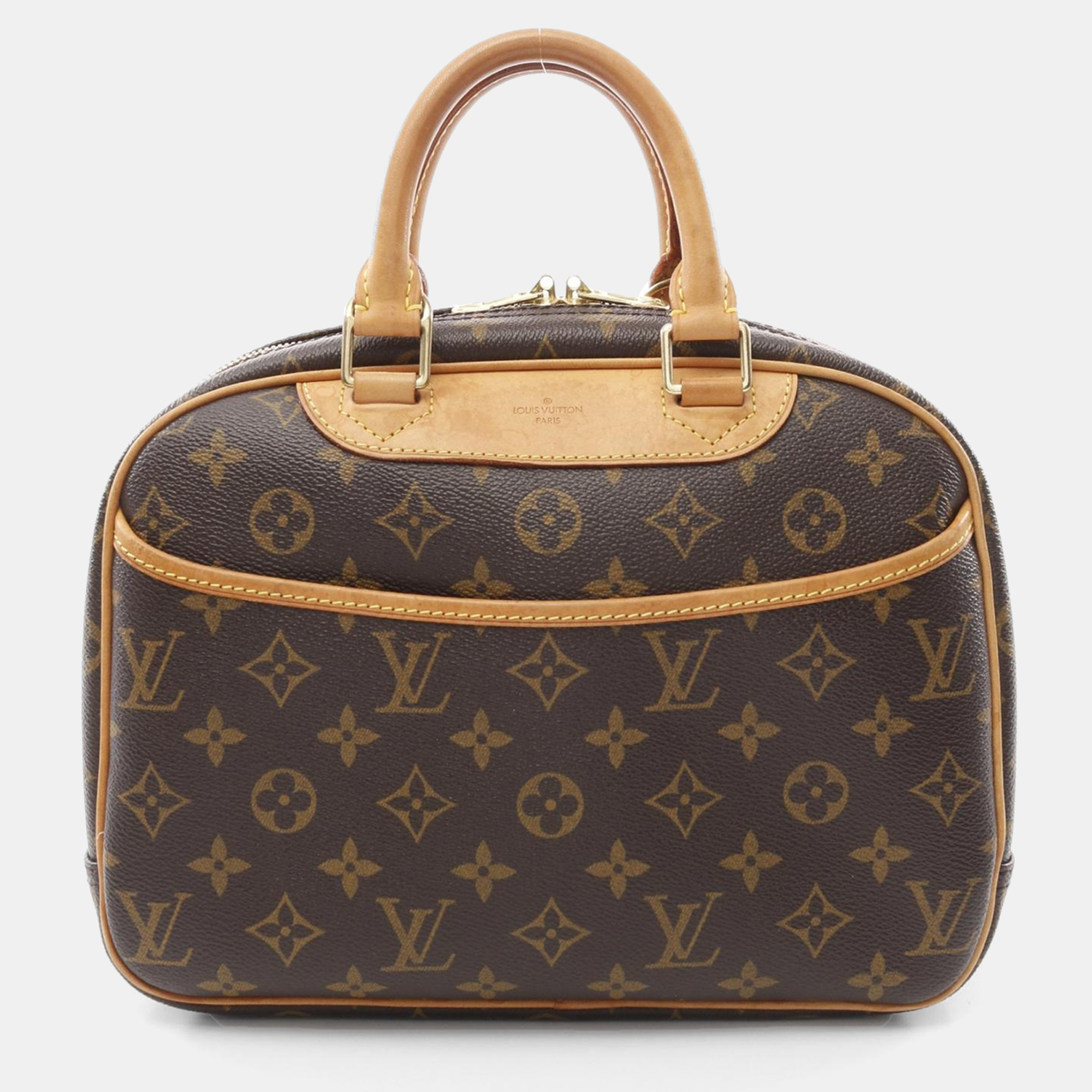 

Louis Vuitton Trouville Hand Bag Monogram Canvas Leather Brown