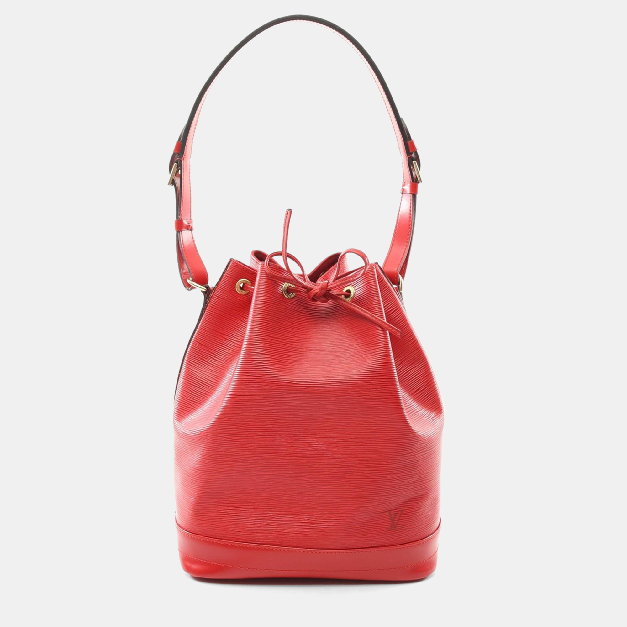

Louis Vuitton Red Epi Leather Noe Drawstring Shoulder Bag