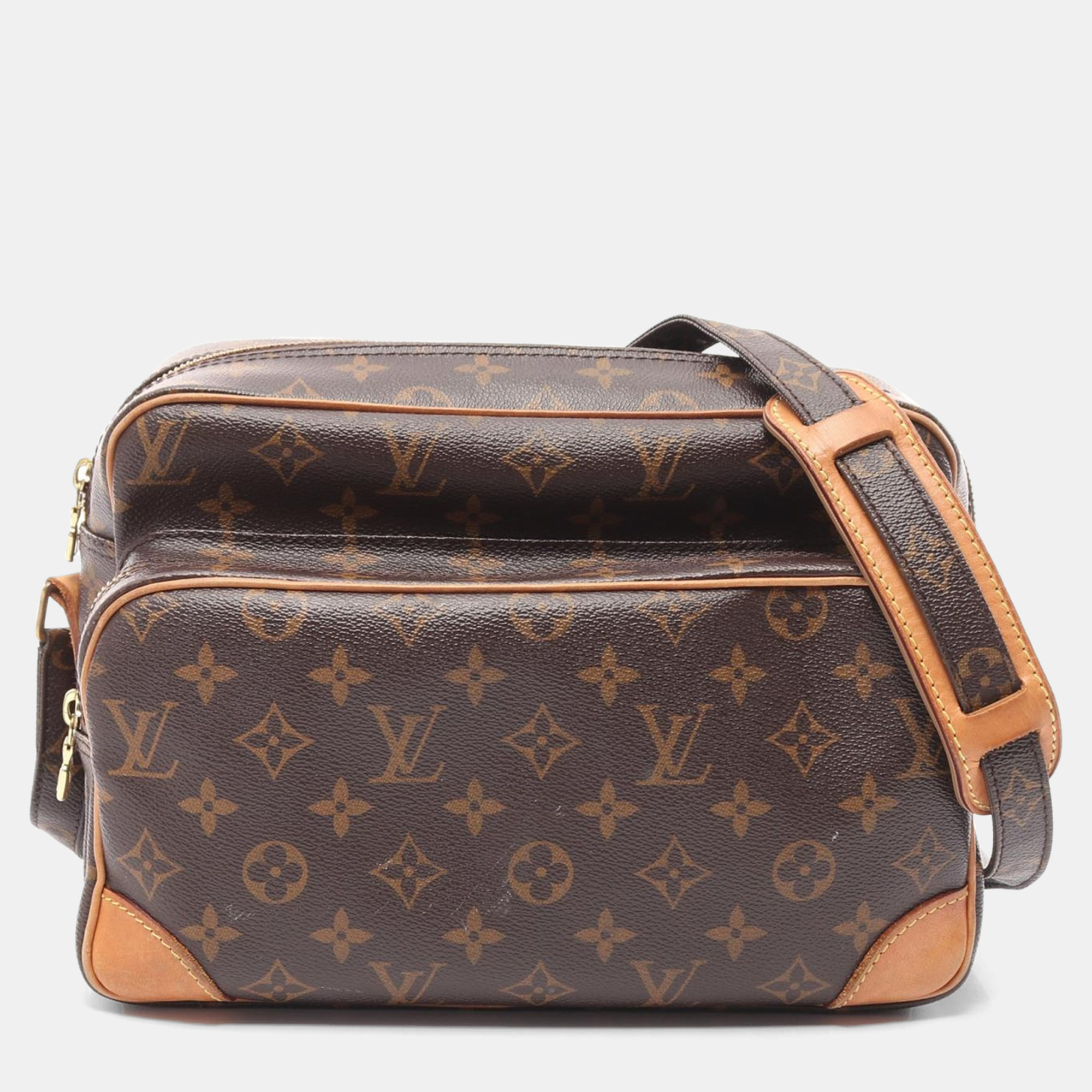 

Louis Vuitton Nile Shoulder Bag Monogram Canvas Leather, Brown