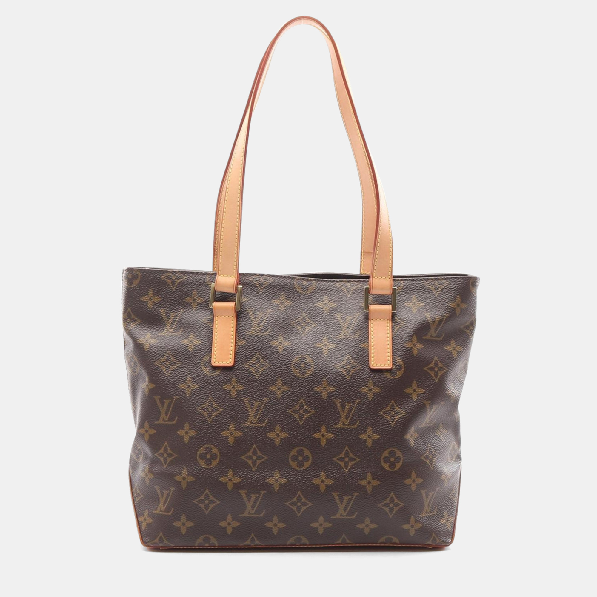 

Louis Vuitton Brown Monogram Leather Cabas Piano Tote Bag