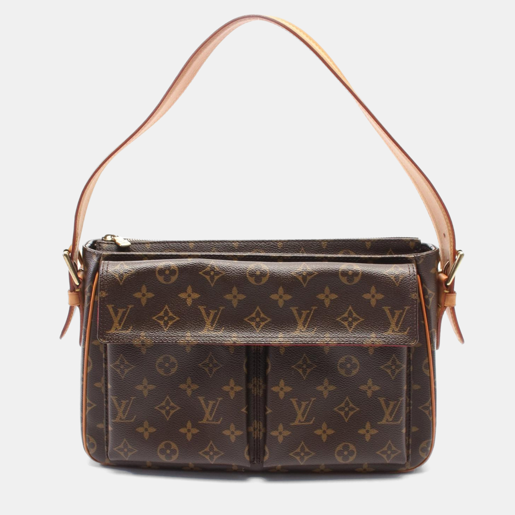 

Louis Vuitton Brown Monogram Leather Vivacite GM Shoulder Bag