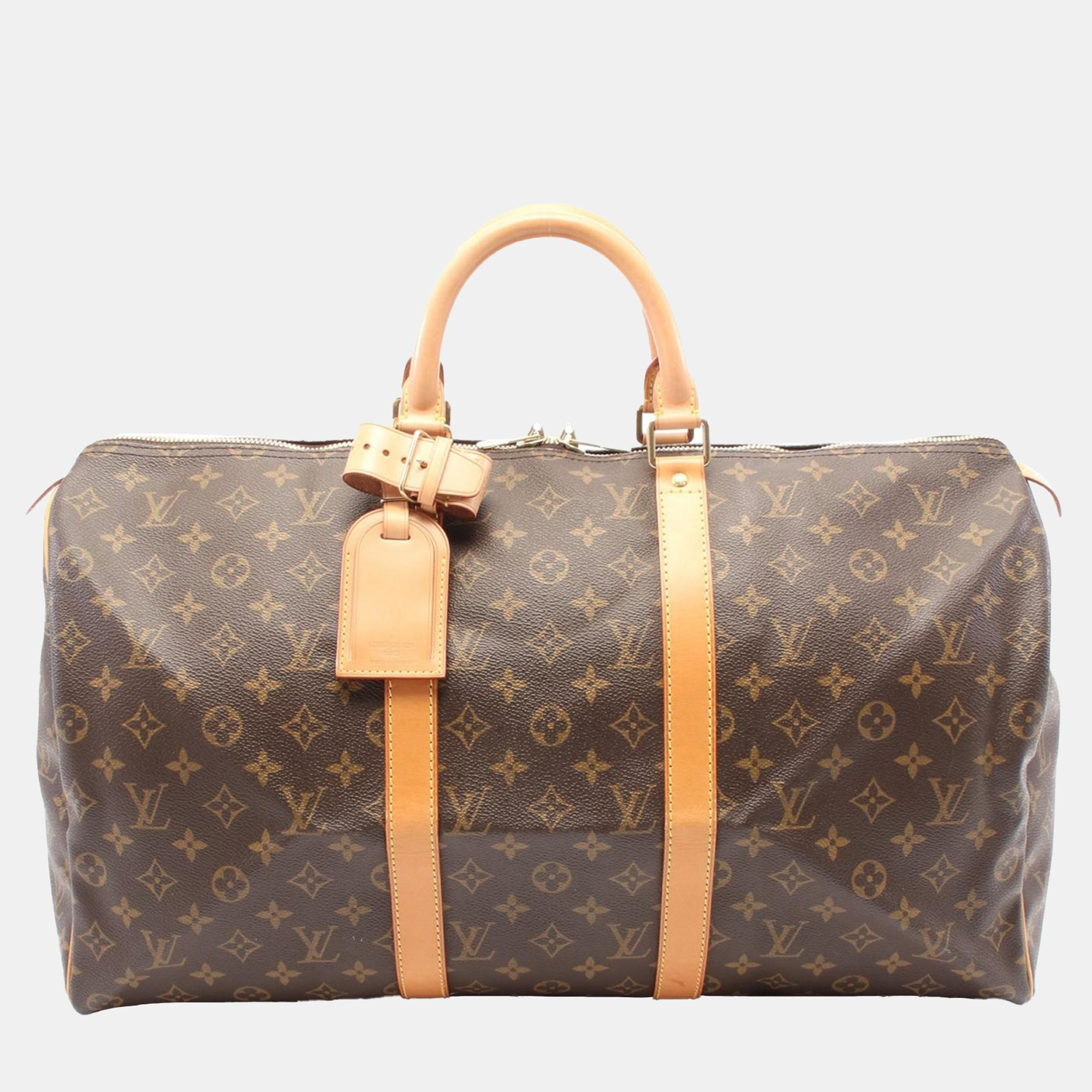 

Louis Vuitton Brown Monogram Canvas Keepall 50 Travel Bag