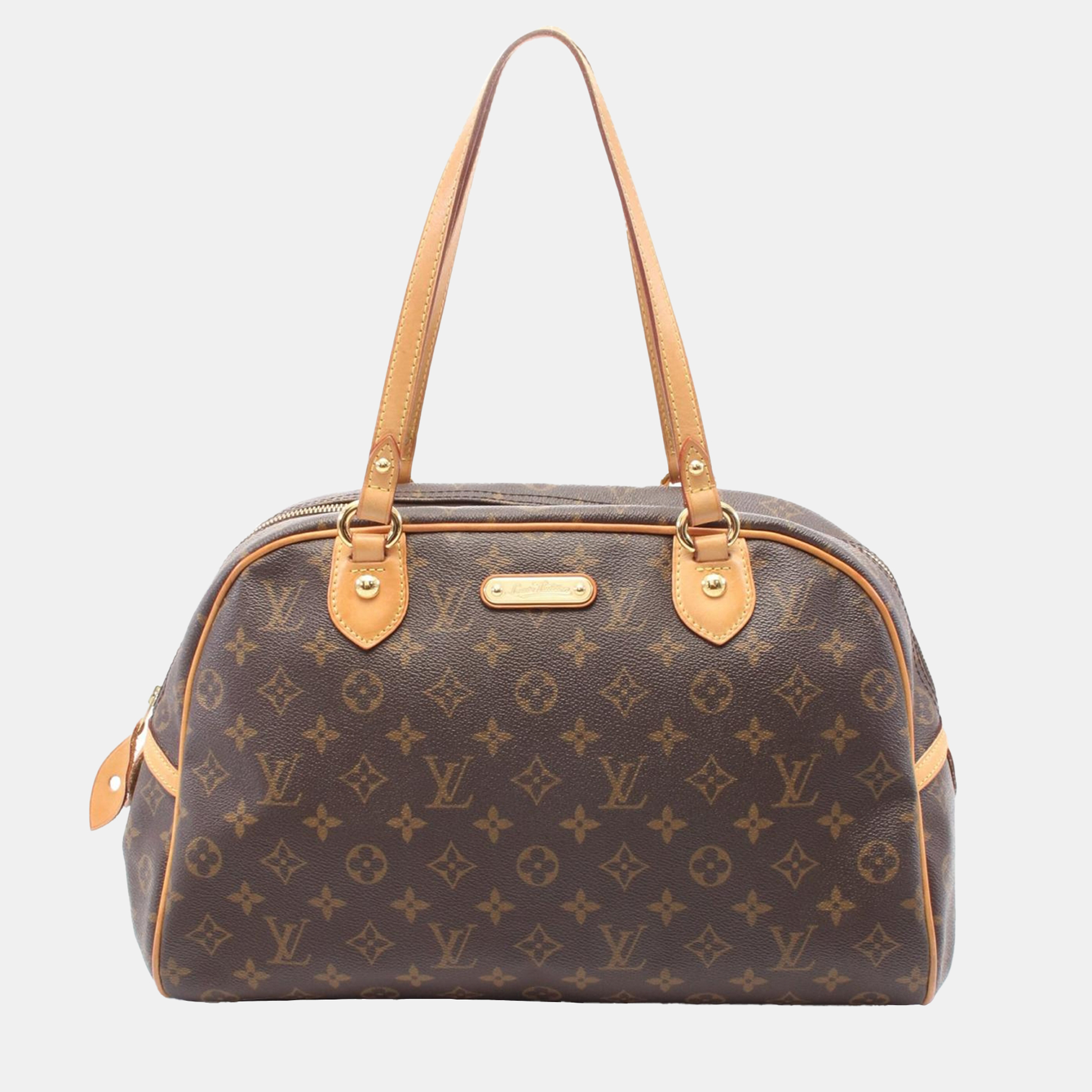 

Louis Vuitton Brown Monogram Leather Montorgueil Gm Shoulder Bag