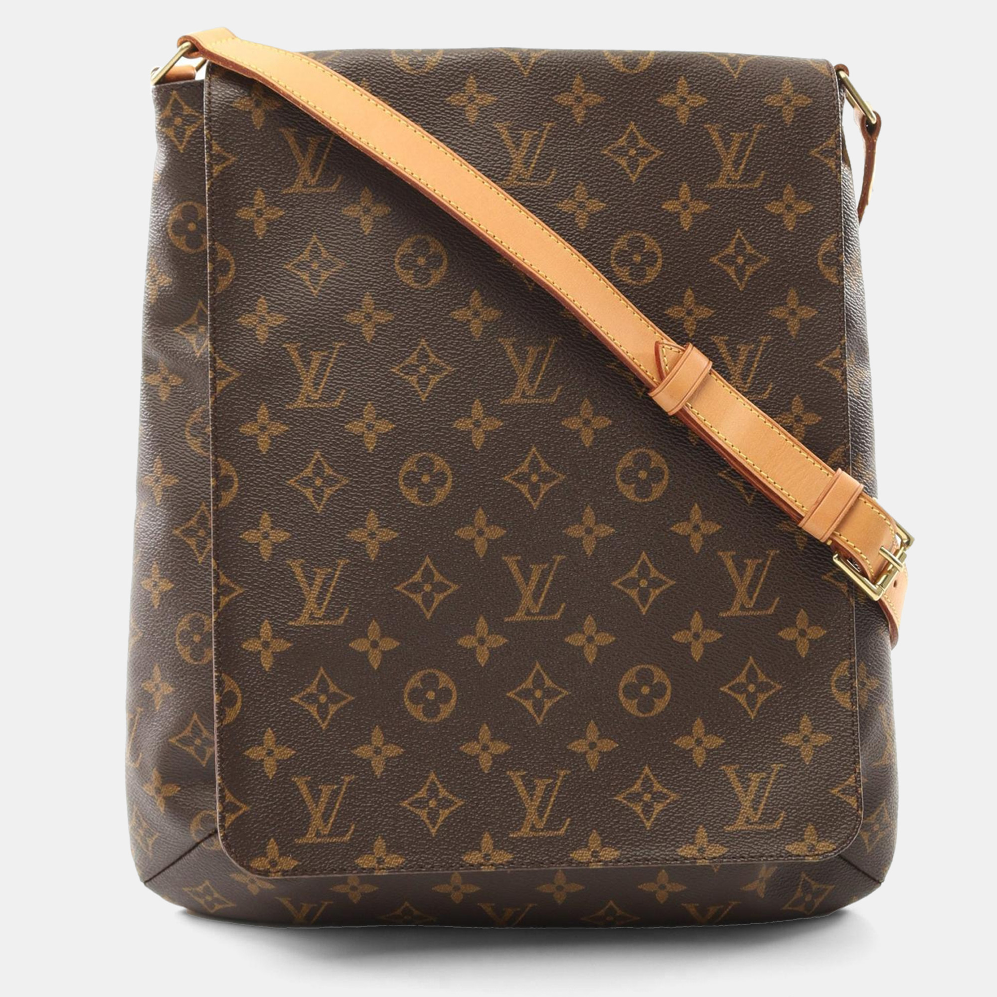 

Louis Vuitton Brown Monogram Leather Musette Shoulder Bag