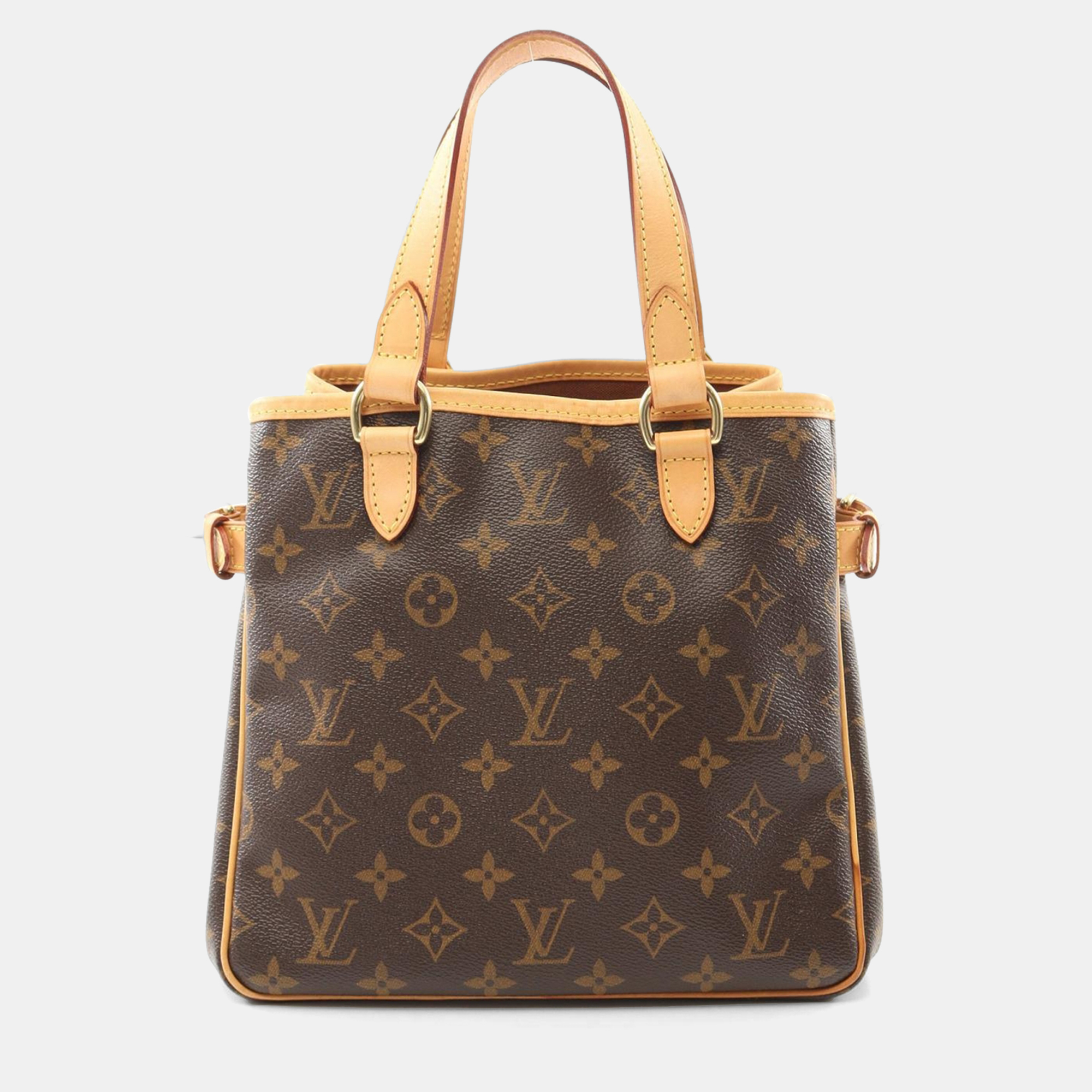 

Louis Vuitton Brown Monogram Leather Batignolles Tote Bag