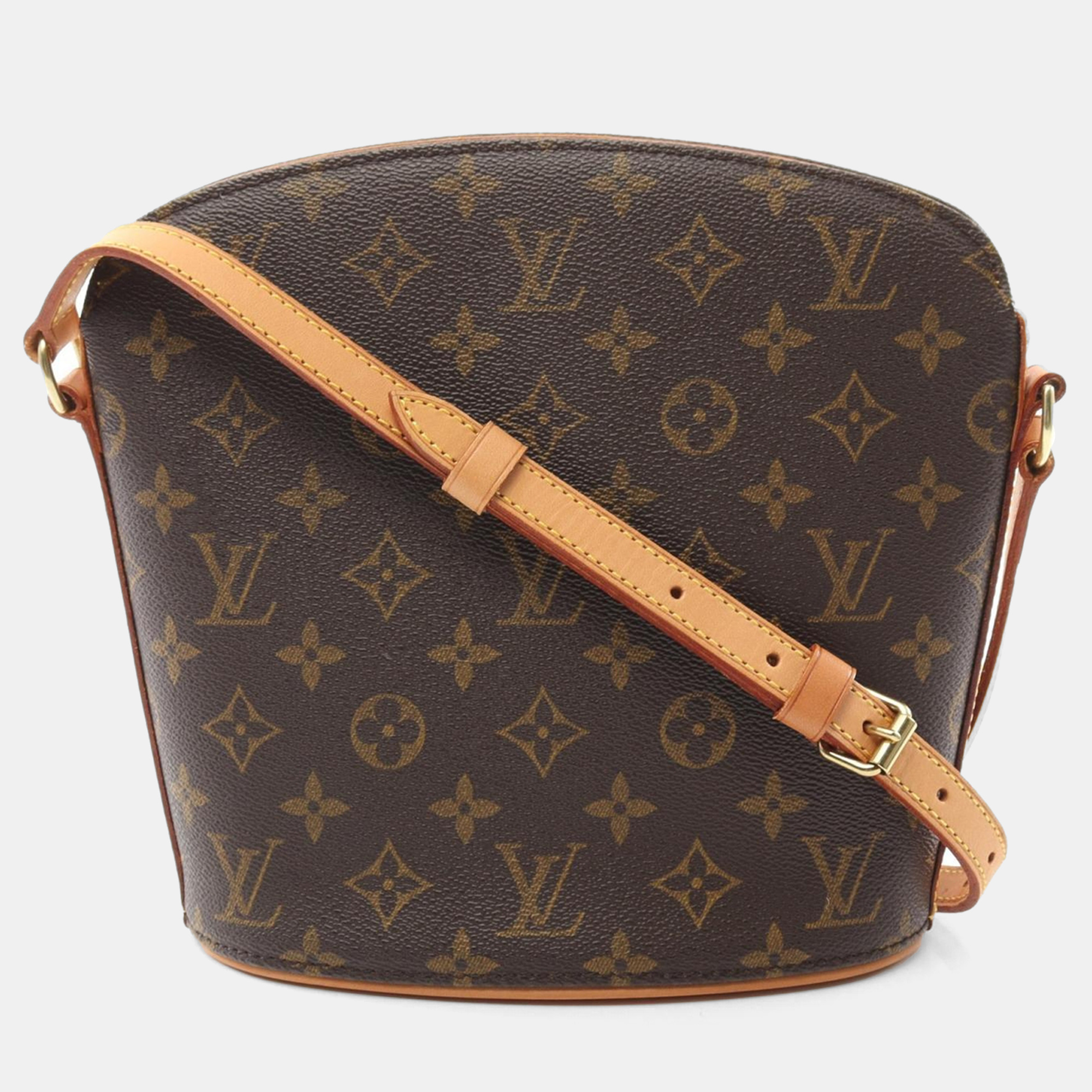 

Louis Vuitton Brown Monogram Leather Drouot Shoulder Bag