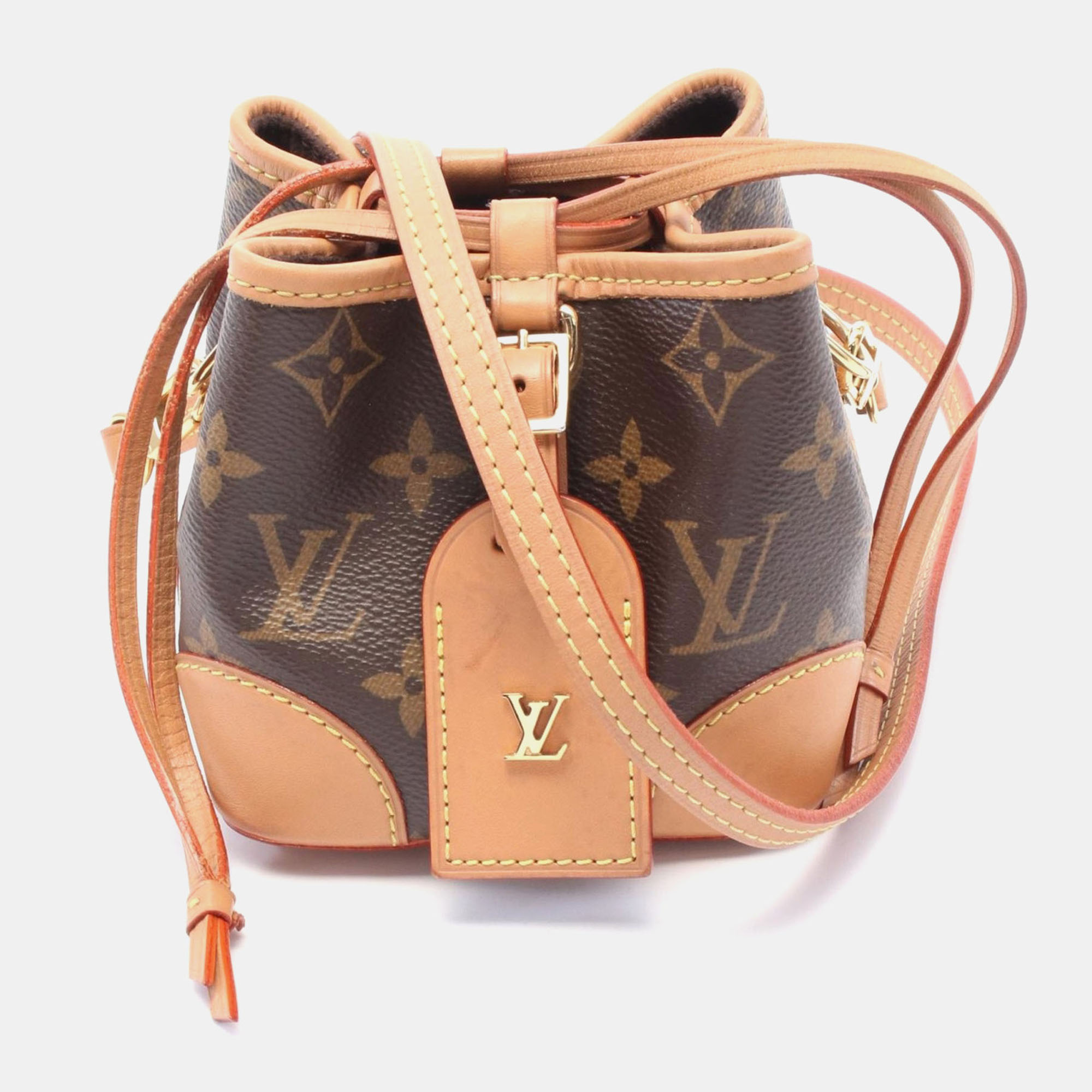

Louis Vuitton Brown Monogram Leather Noe Purse Shoulder Bag