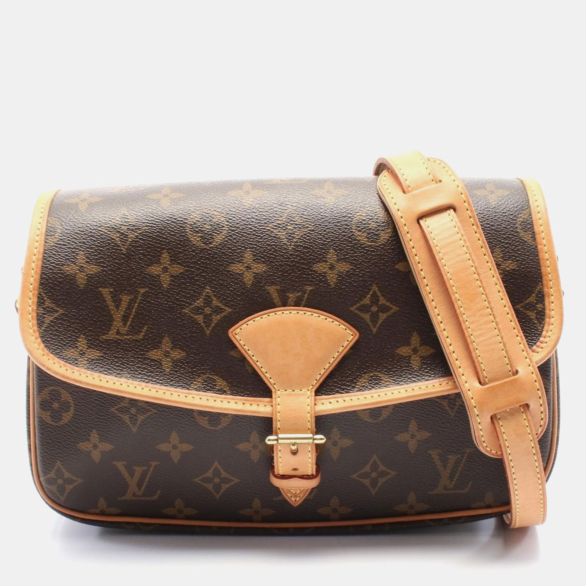 

Louis Vuitton Brown Monogram Leather Sologne Shoulder Bag