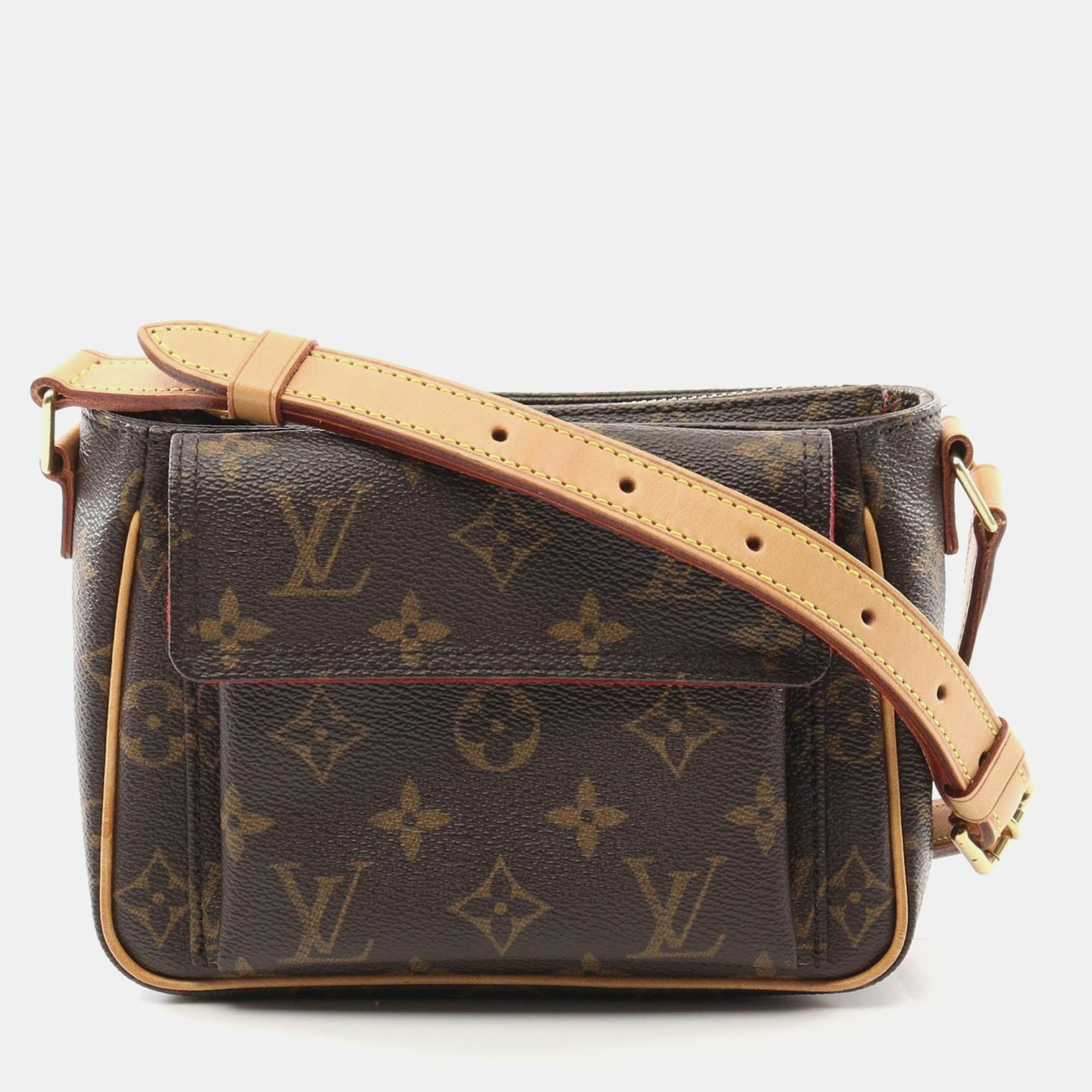 

Louis Vuitton Brown Monogram Leather Vivacite PM Shoulder Bag