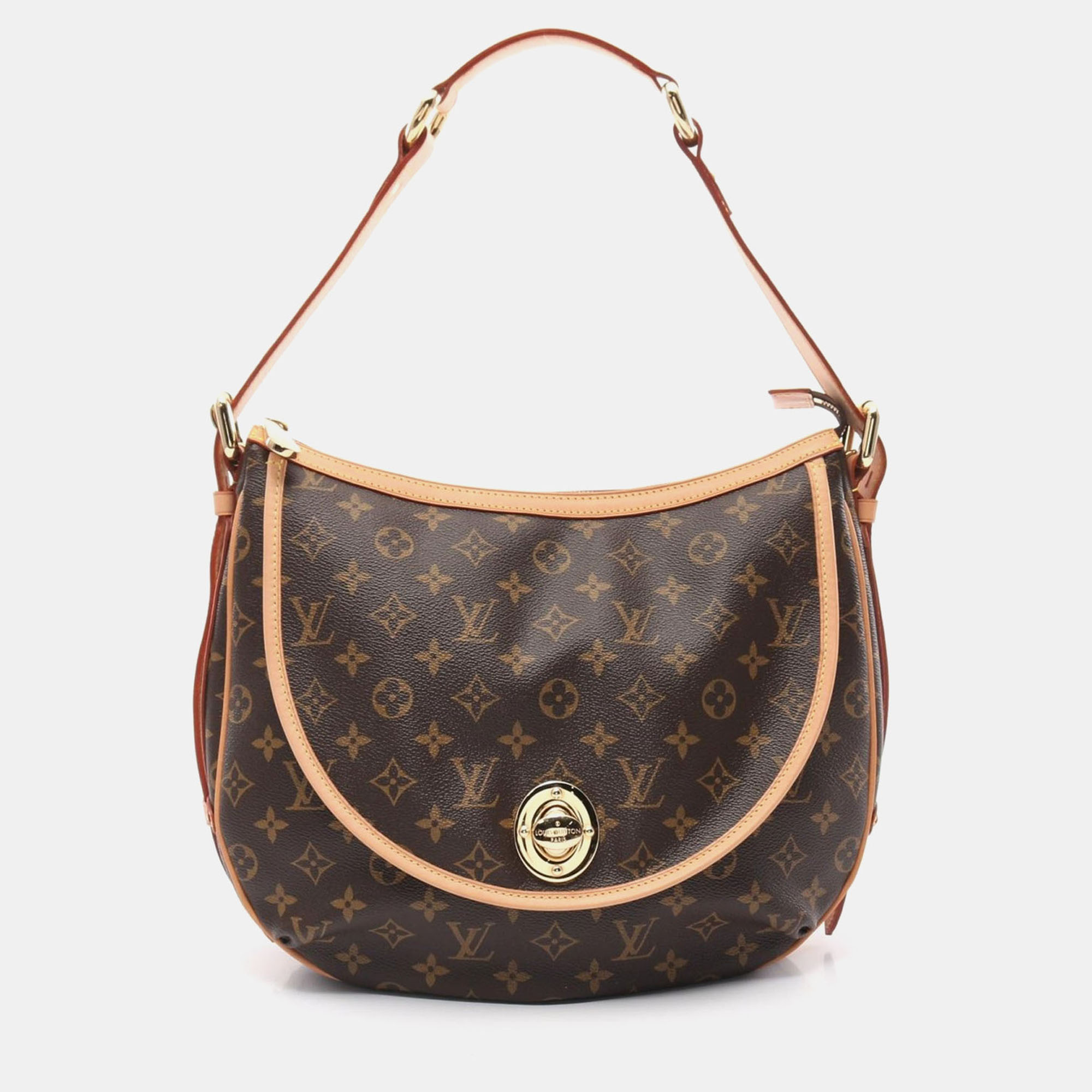 

Louis Vuitton Brown Monogram Leather Tolum GM Shoulder Bag