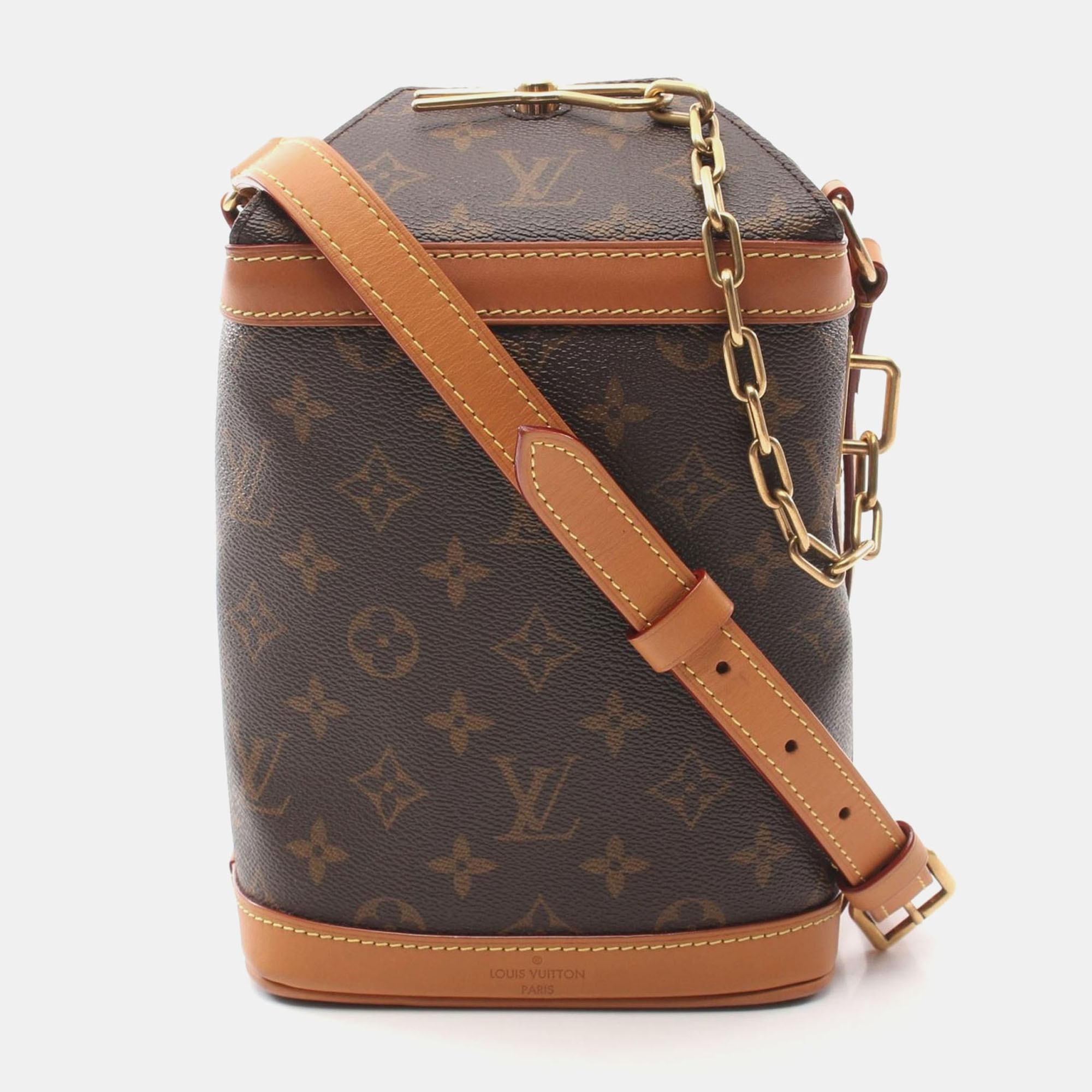 

Louis Vuitton Brown Monogram Leather Milk Box Shoulder Bag