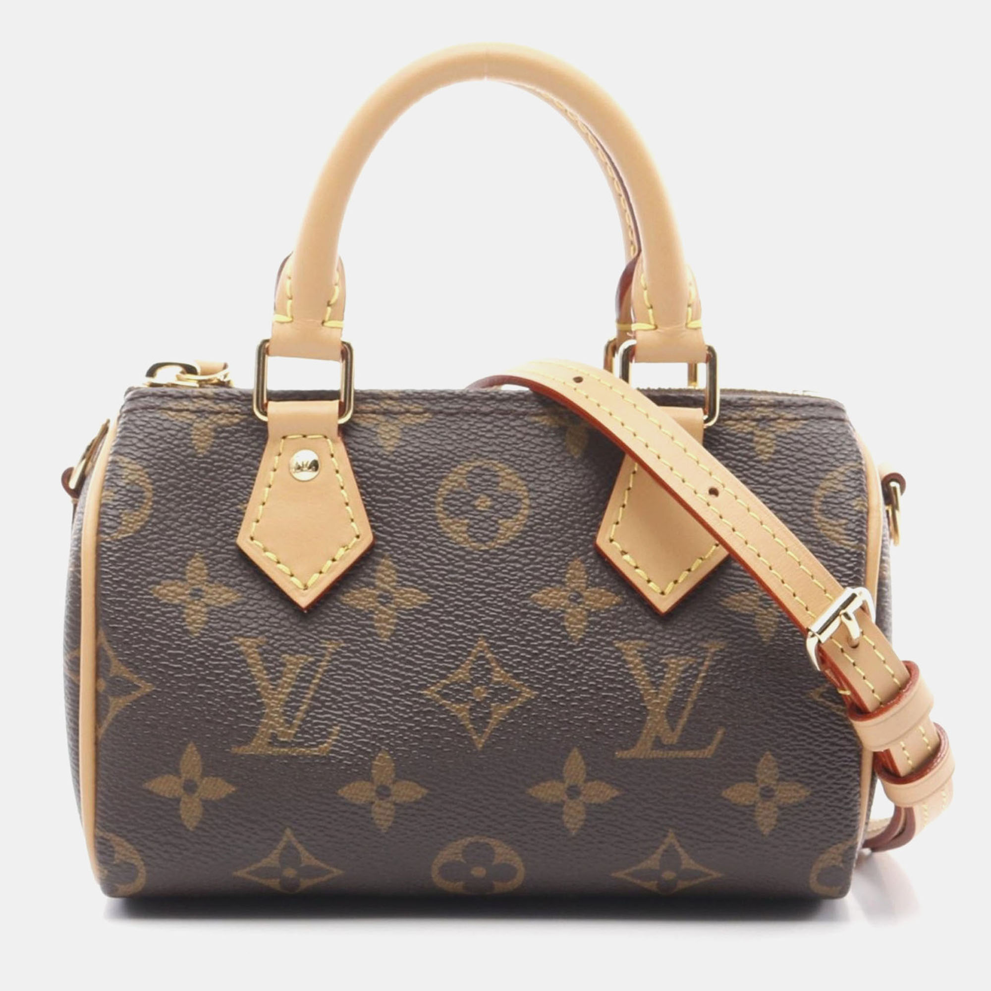 

Louis Vuitton Brown Monogram Nano Speedy Handbag