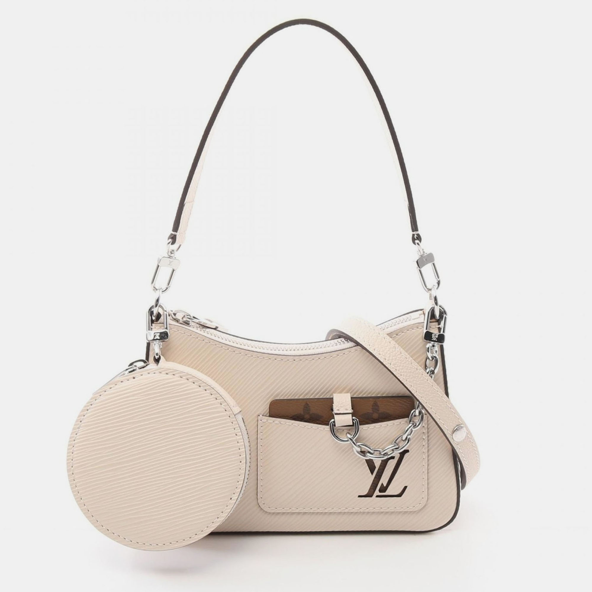 

Louis Vuitton Beige Epi Quartz LV Marellini Shoulder Bag