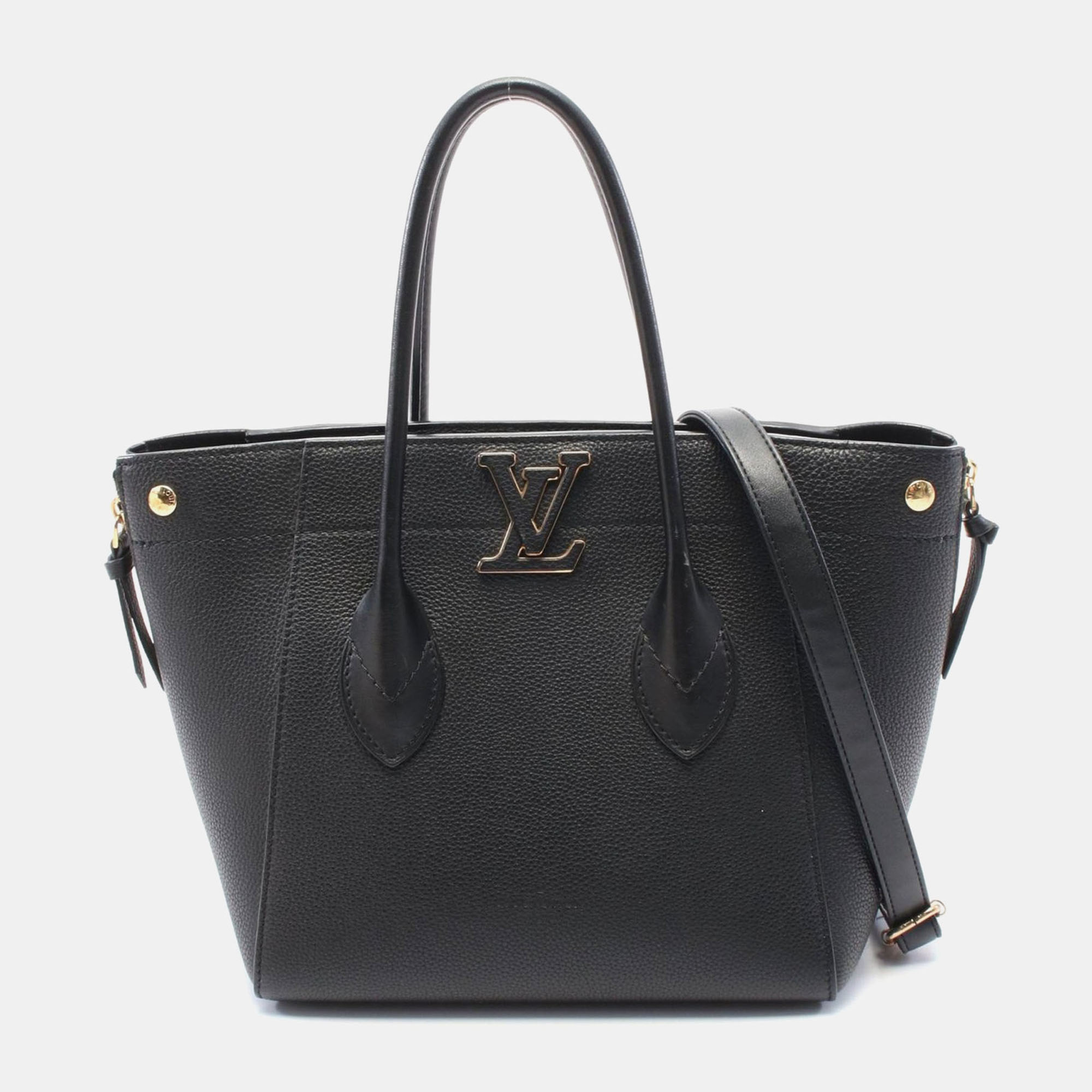 

Louis Vuitton Noir Taurillon Leather Freedom Shoulder Bag, Black