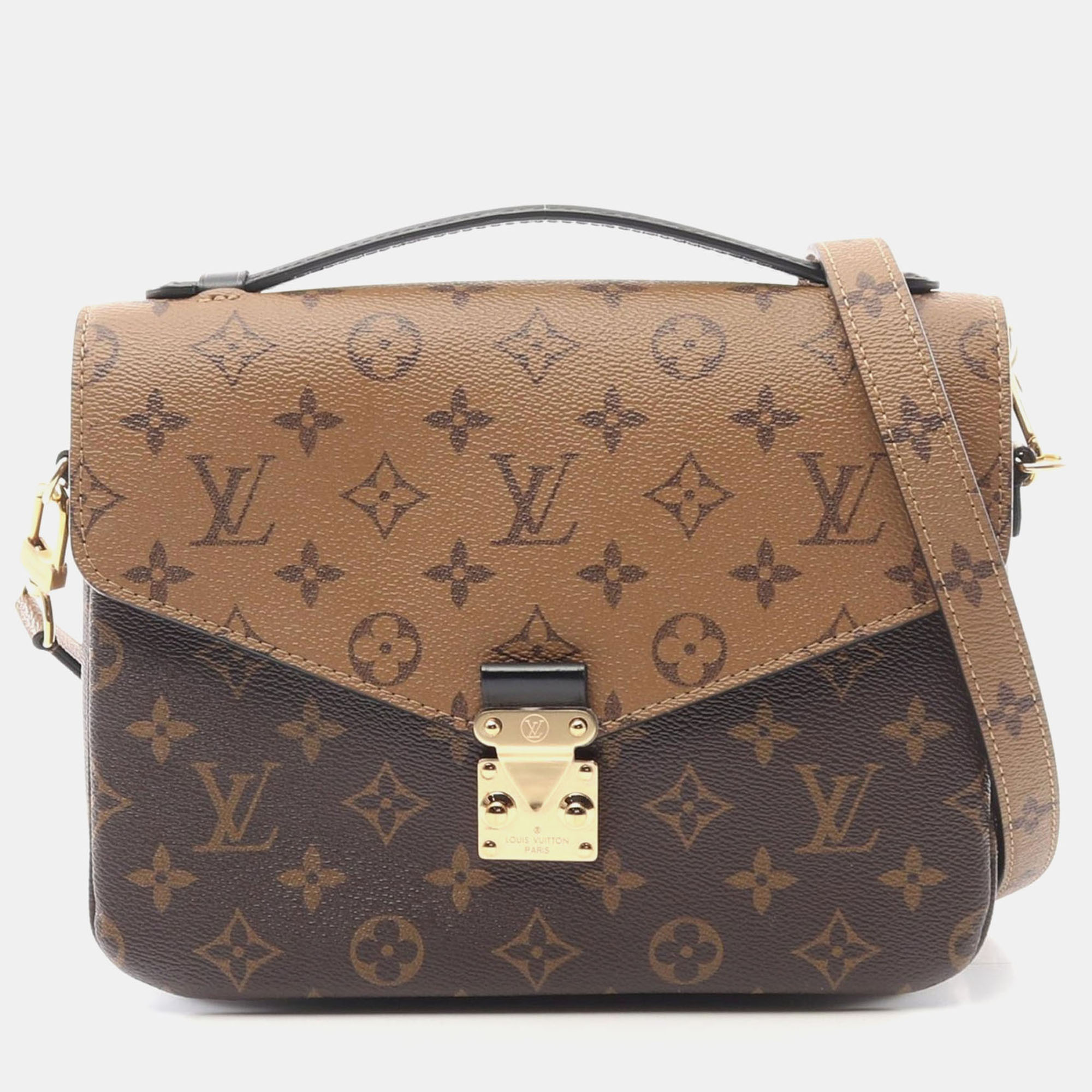 

Louis Vuitton Monogram Reverse Pochette Metis MM Crossbody Bag, Brown