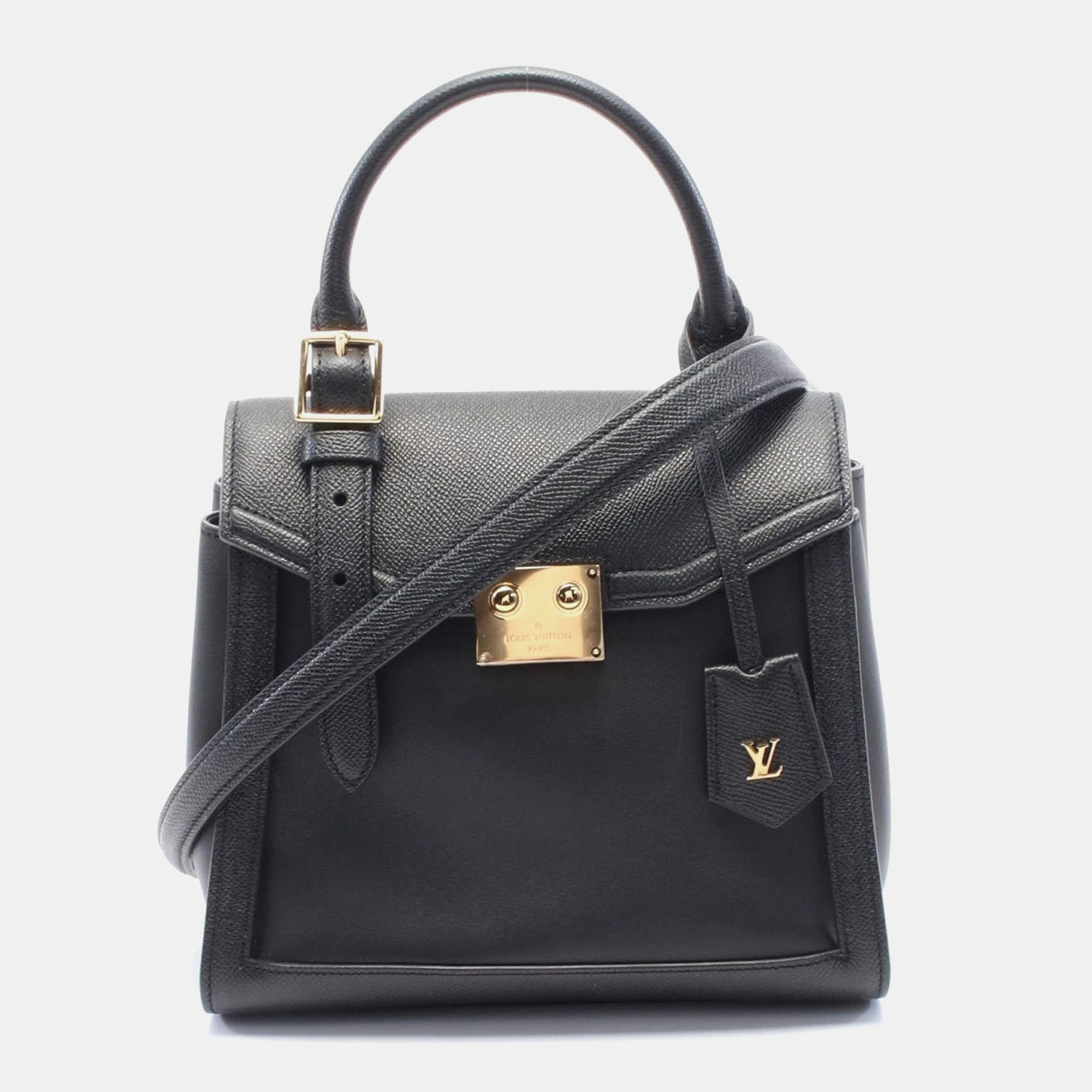 

Louis Vuitton Noir Leather LV Arc PM Crossbody Bag, Black