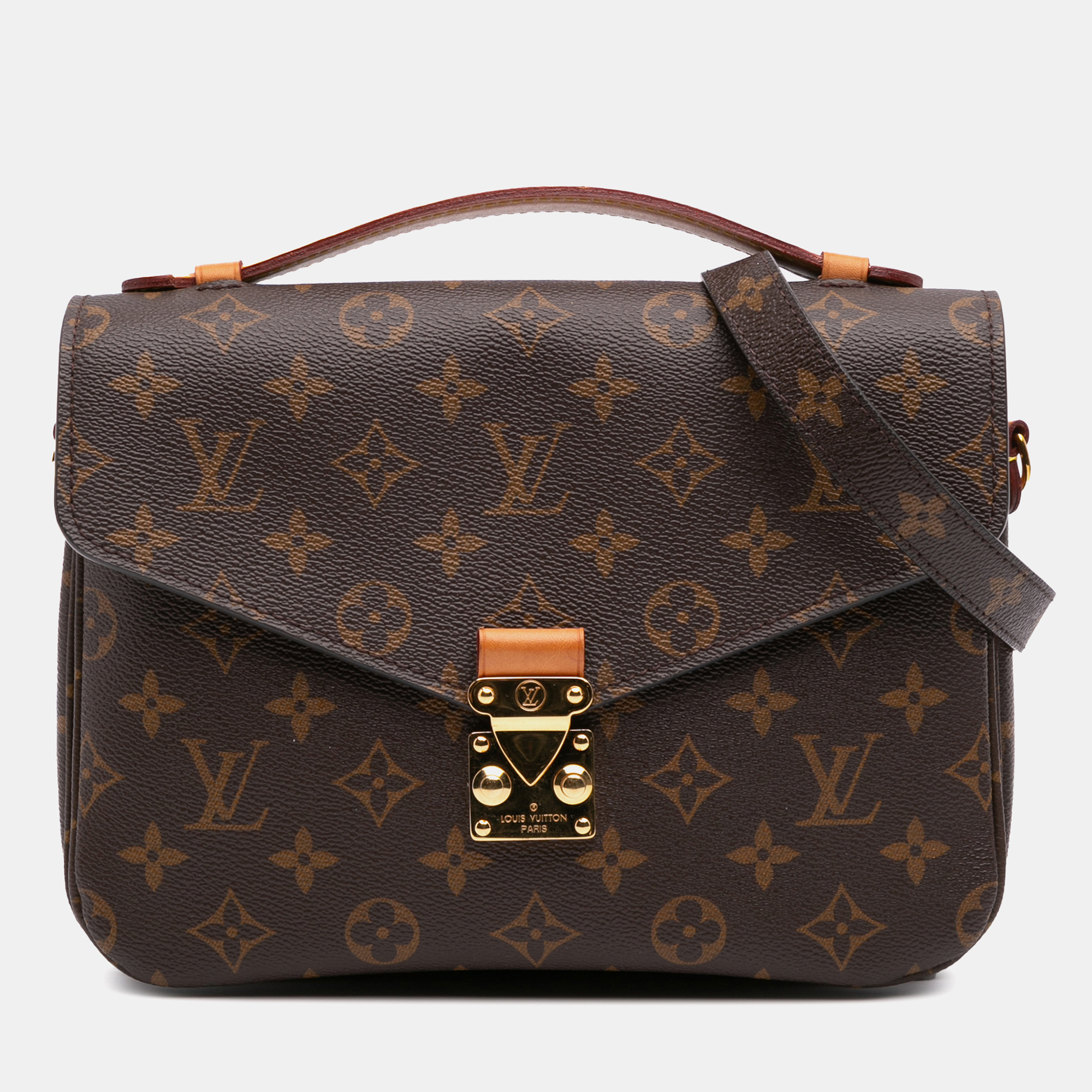 

Louis Vuitton Brown Monogram Pochette Metis