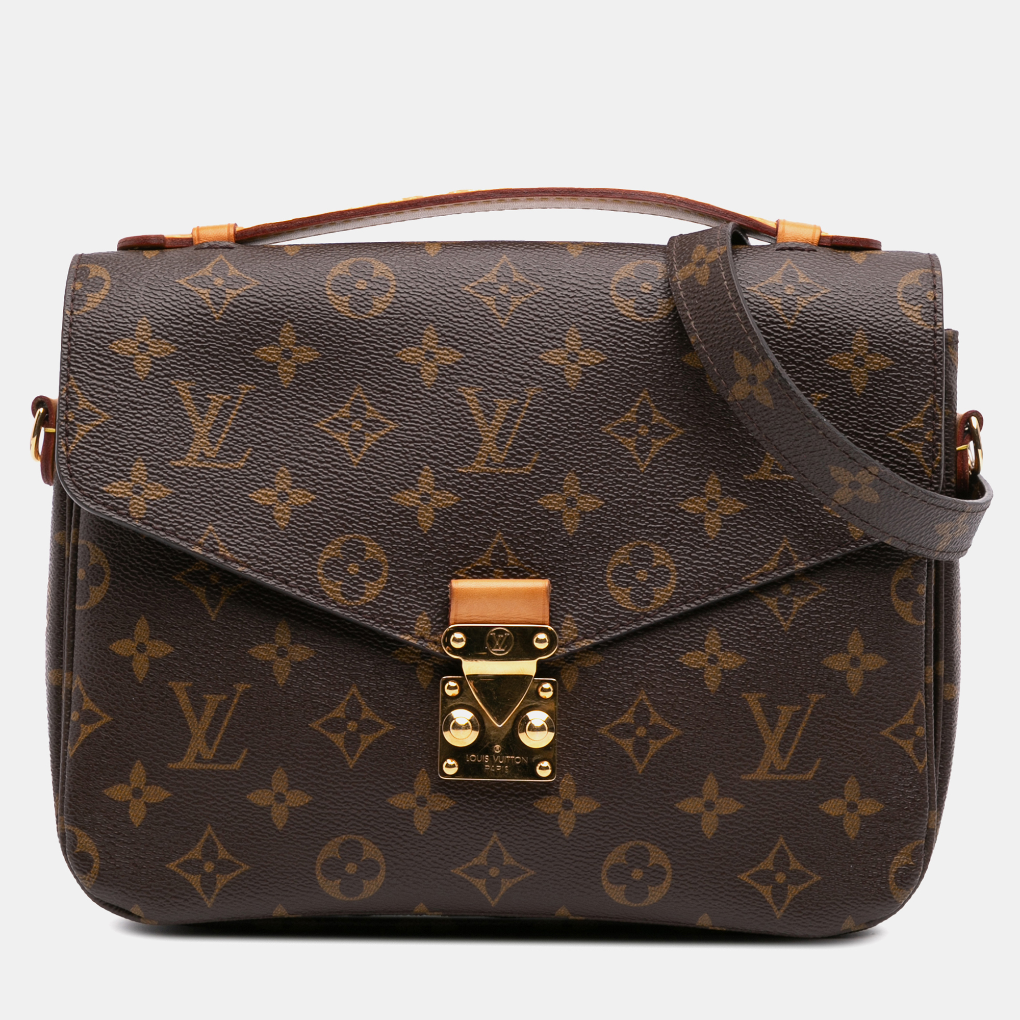 

Louis Vuitton Brown Monogram Pochette Metis