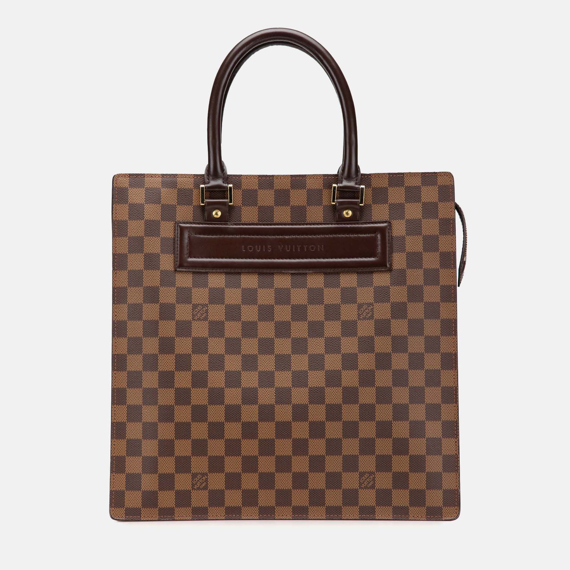 

Louis Vuitton Brown Damier Ebene Venice Sac Plat GM