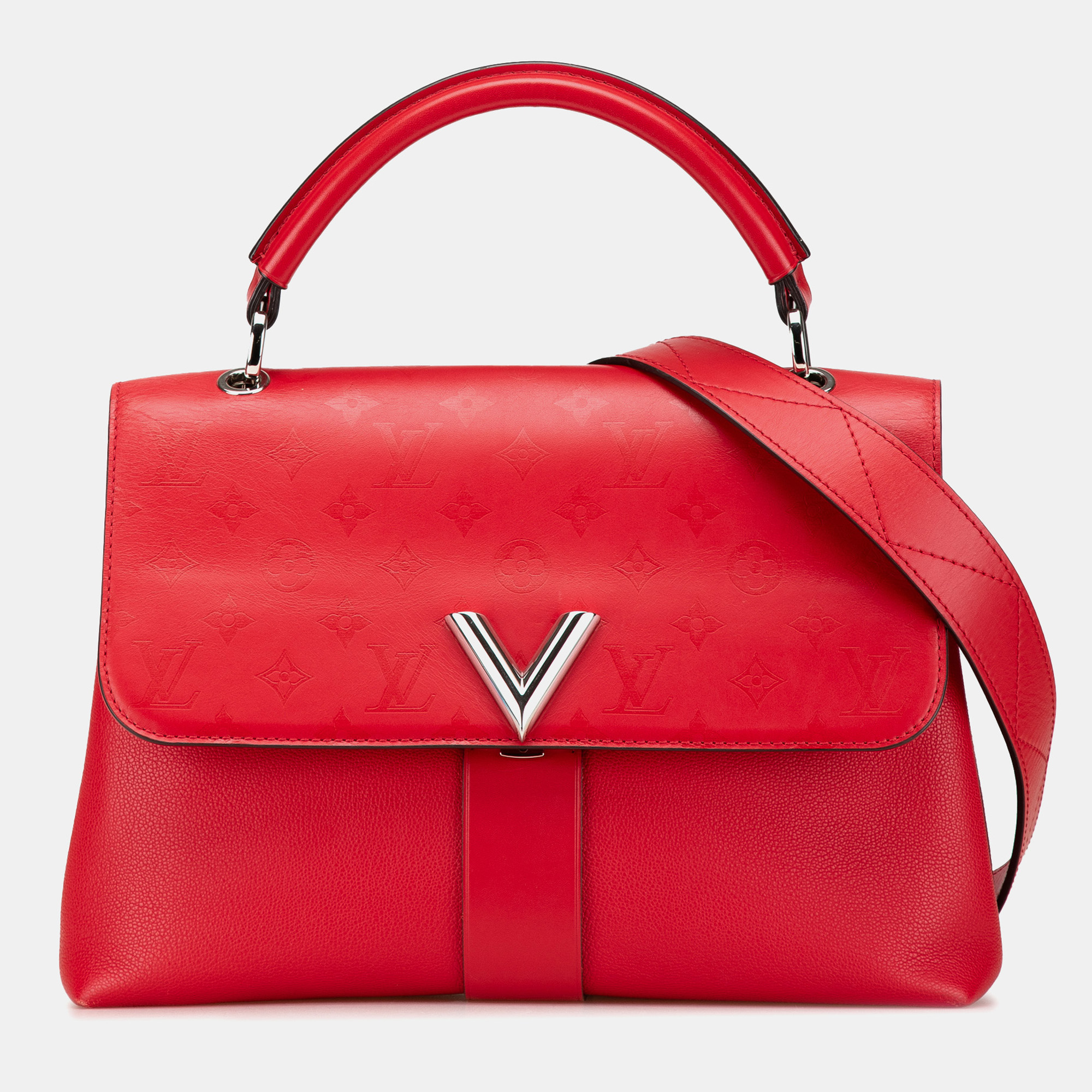 

Louis Vuitton Red Monogram Very One Handle