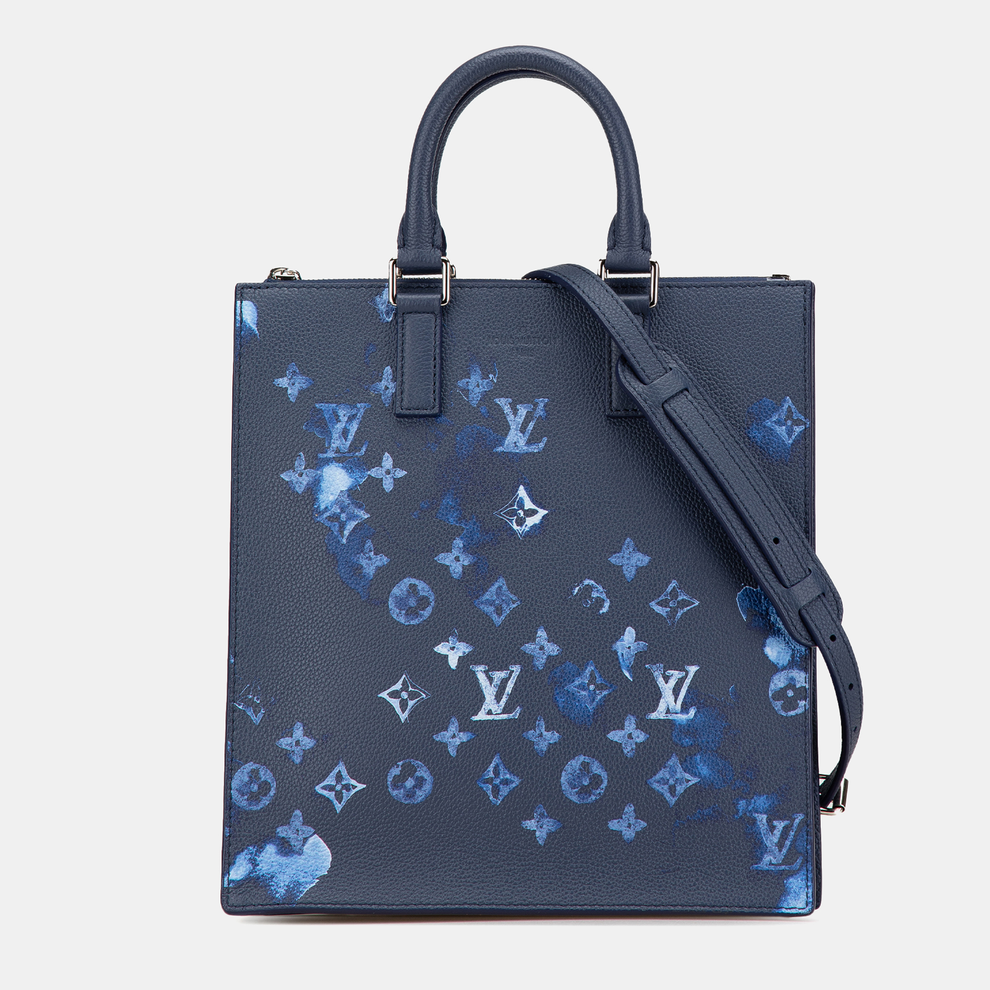 

Louis Vuitton Blue Monogram Ink Watercolor Sac Plat Zippe