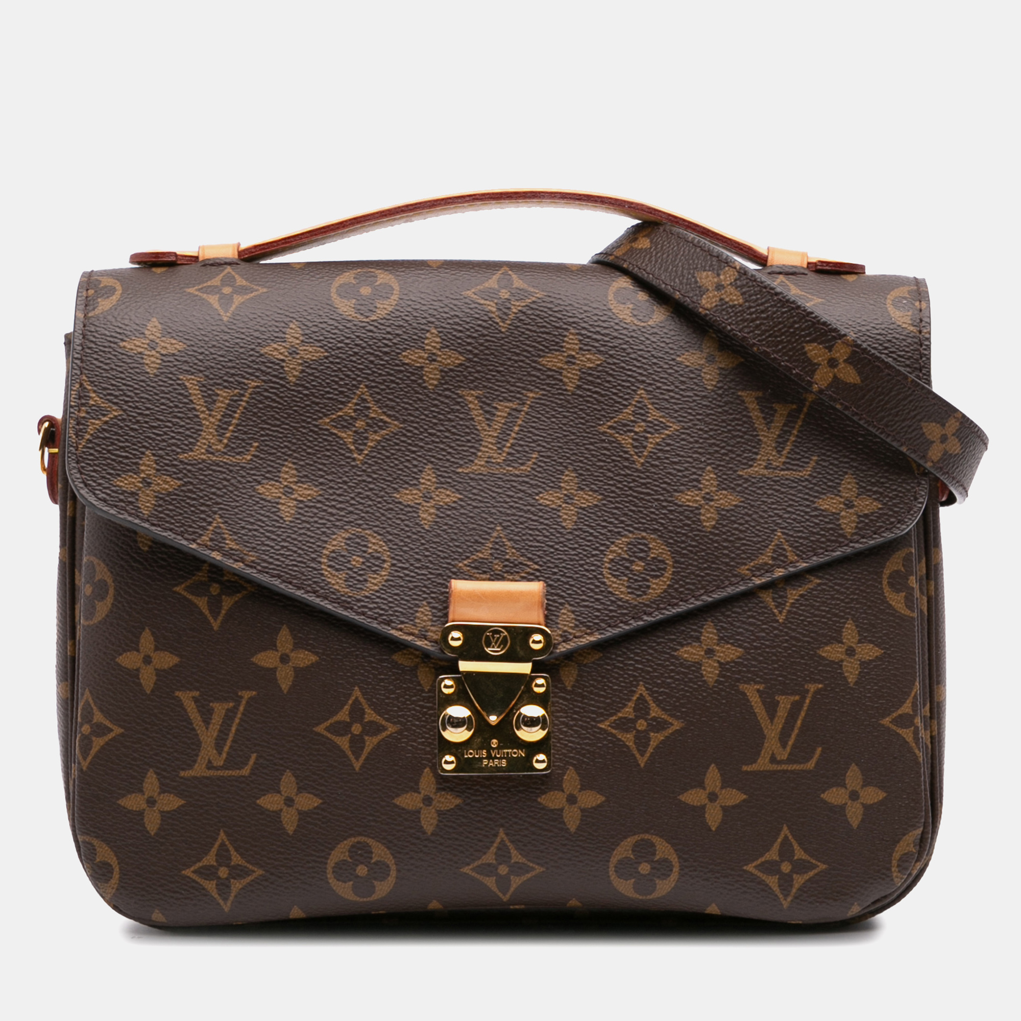 

Louis Vuitton Brown Monogram Pochette Metis