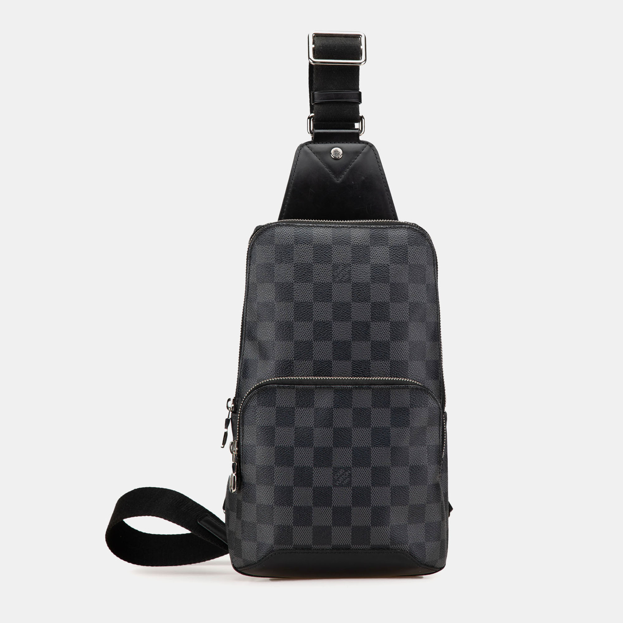 

Louis Vuitton Black Damier Graphite Avenue Sling