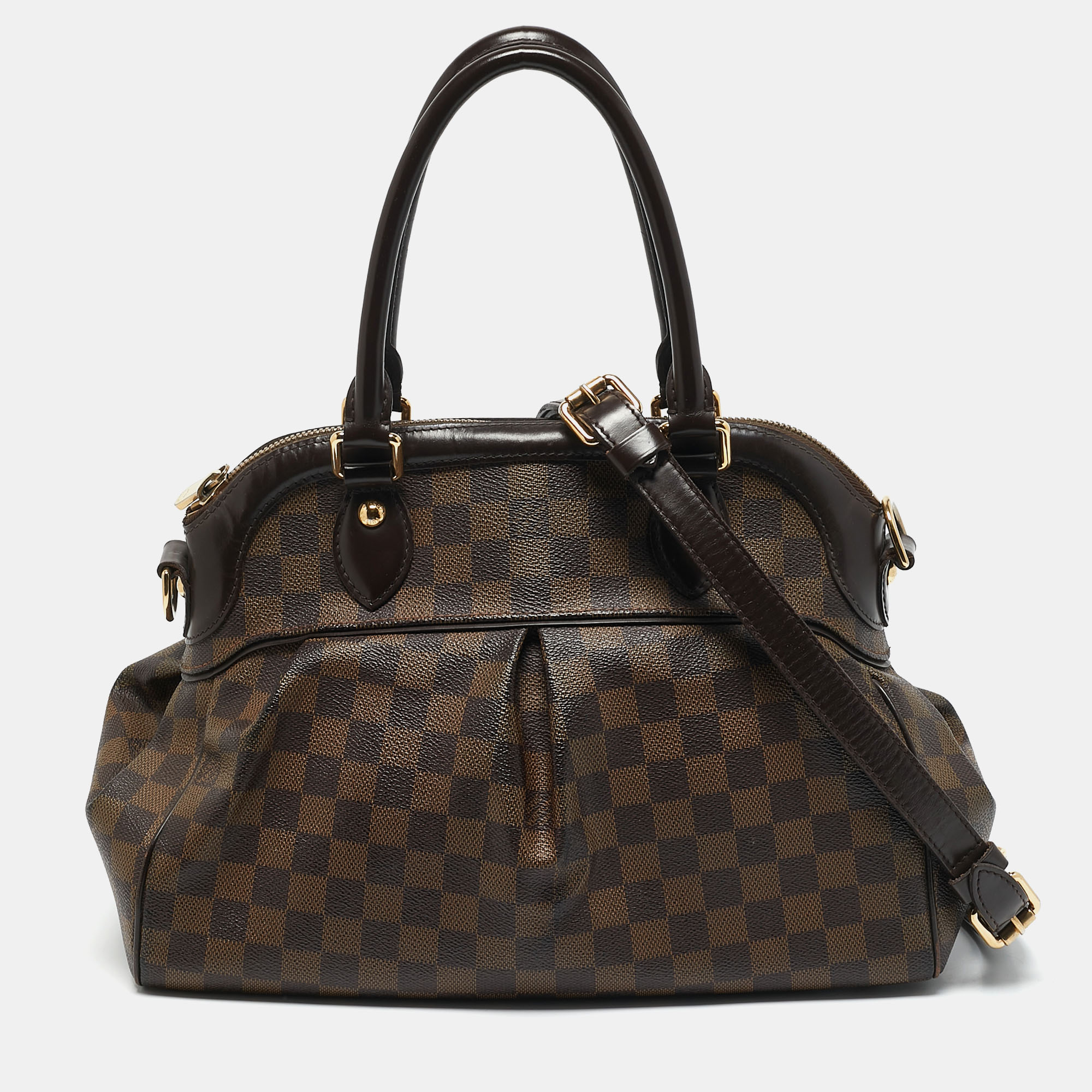 

Louis Vuitton Damier Ebene Canvas Trevi PM Bag, Brown
