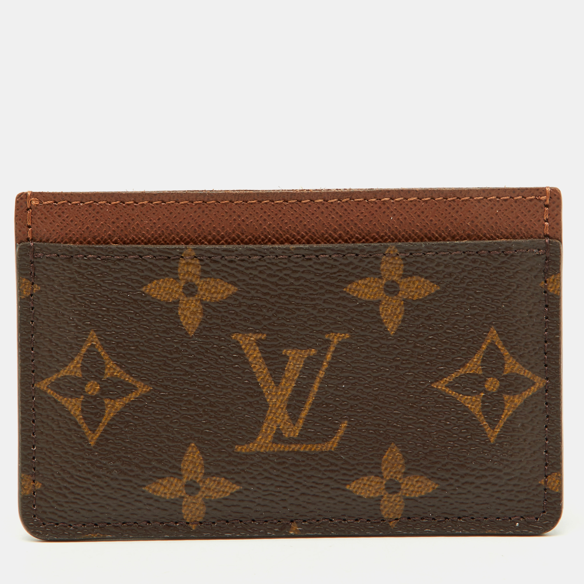 

Louis Vuitton Armagnac Monogram Canvas Card Holder, Brown