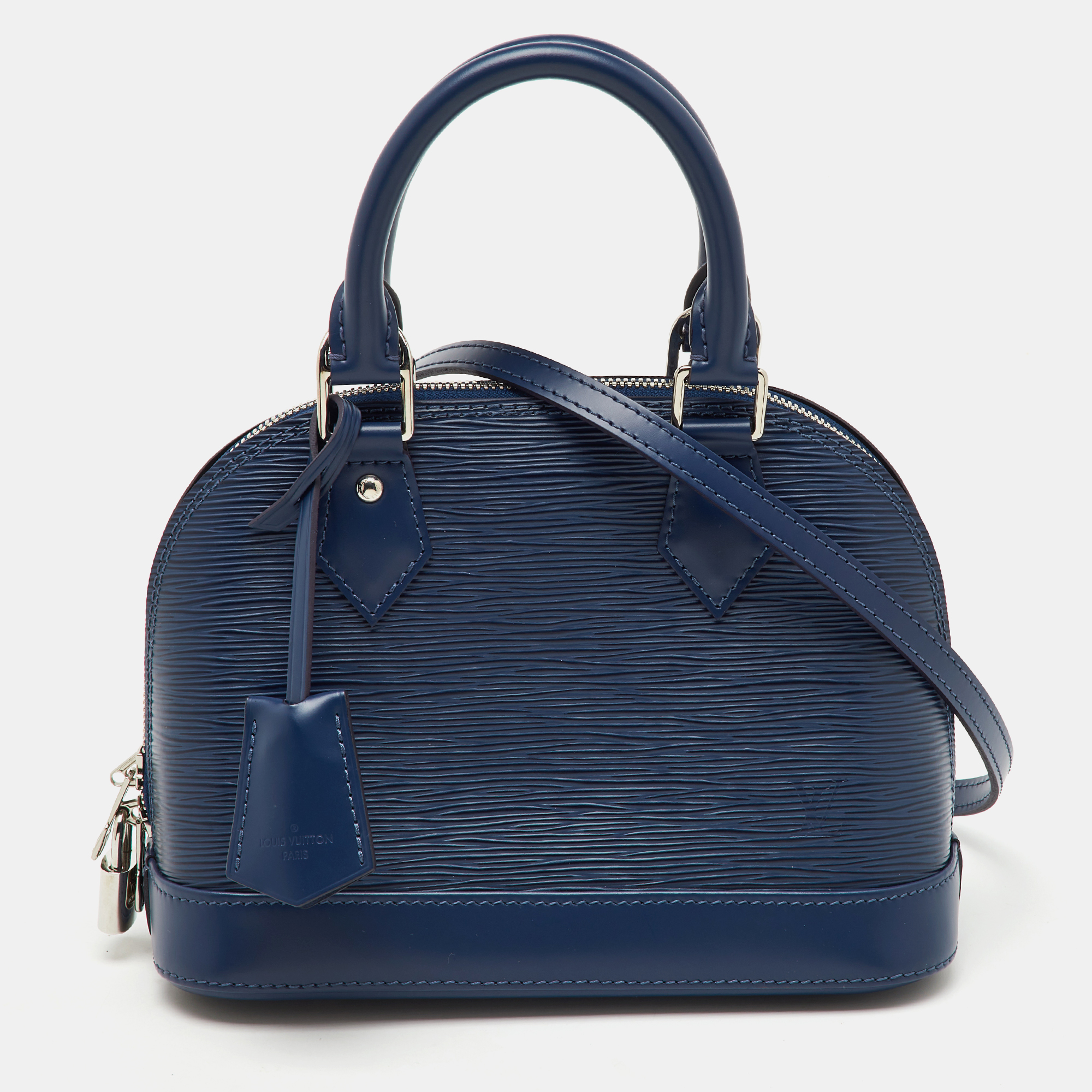 

Louis Vuitton Indigo Epi Leather Alma BB Bag, Blue